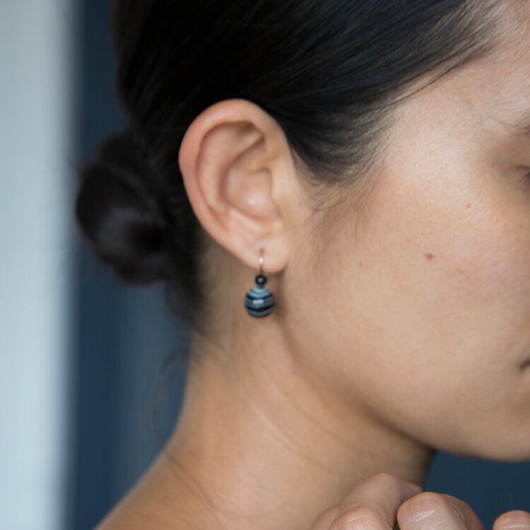 Chan Banded Agate Earrings