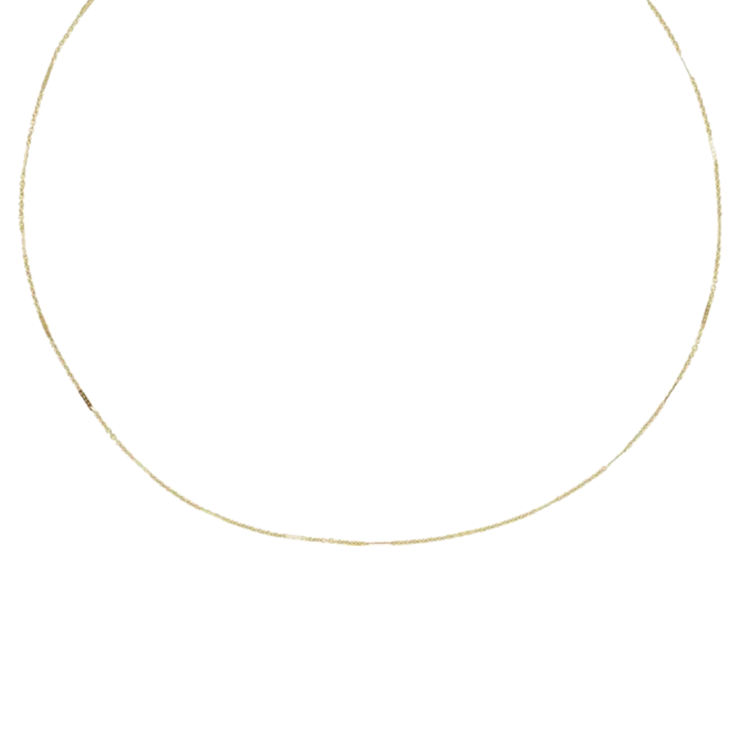 Goldfill Dapped Cable Chain