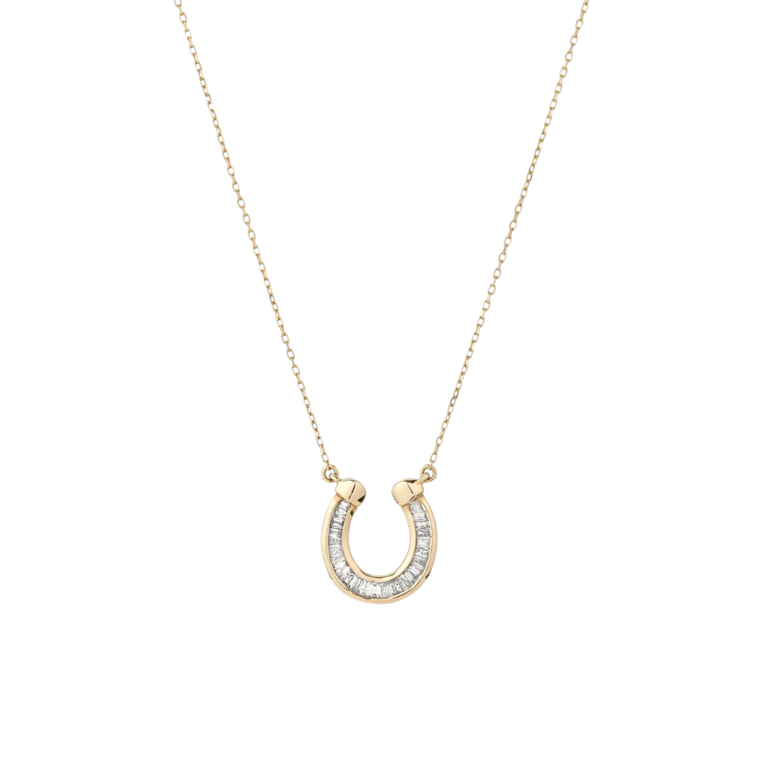 Baguette Horseshoe Necklace