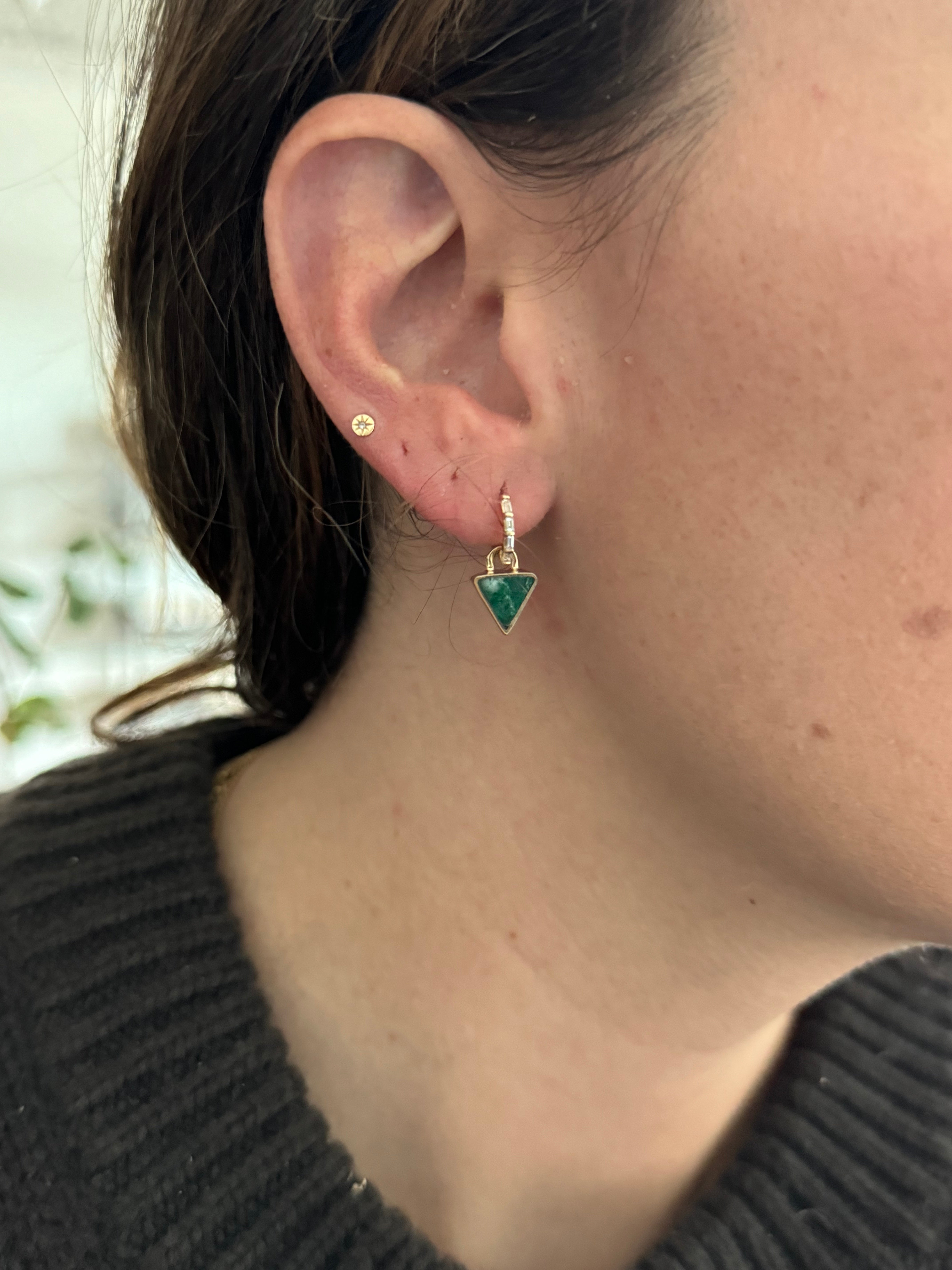 Malachite Giza Earrings