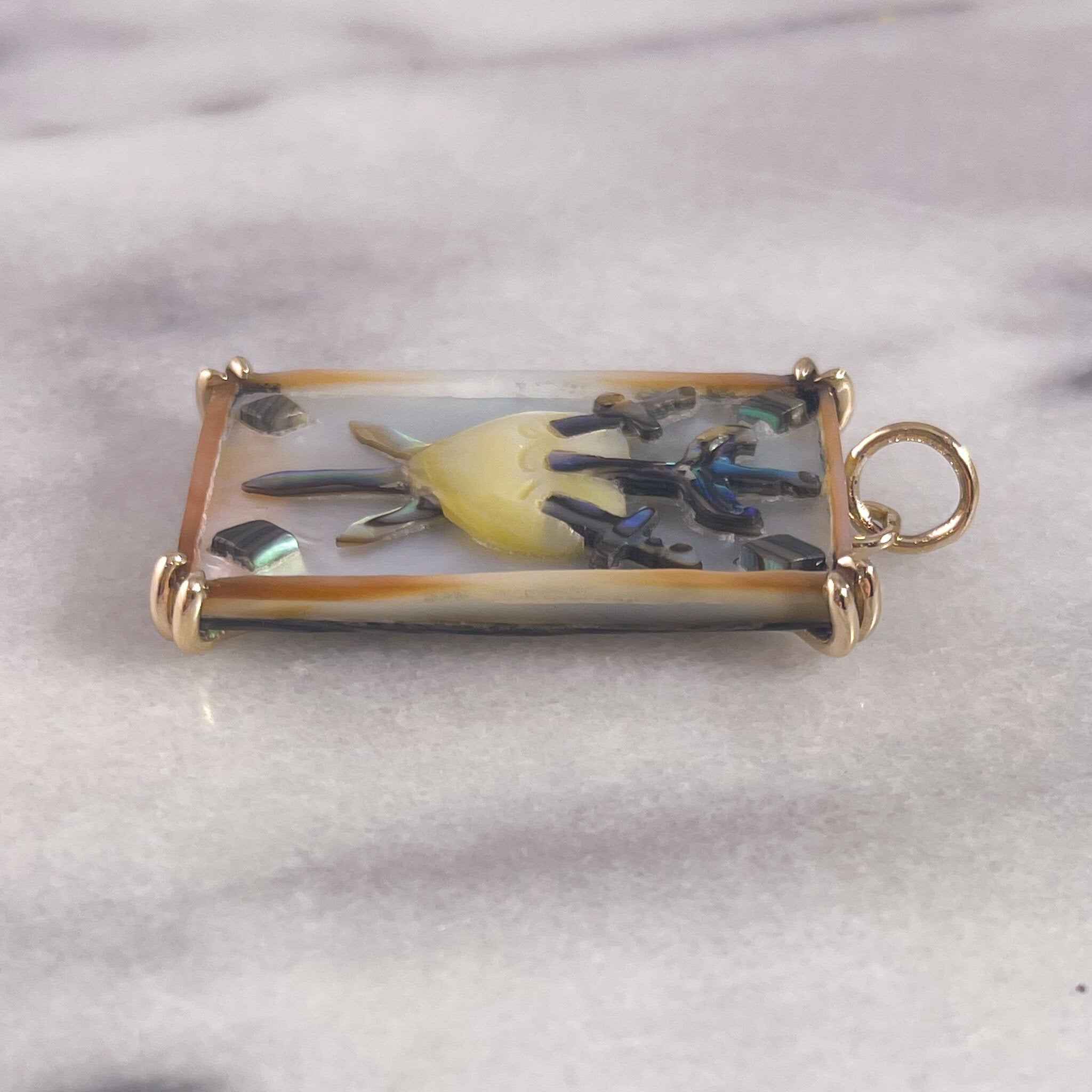 Three of Swords Tarot Charm — Maura Green Trunk Show