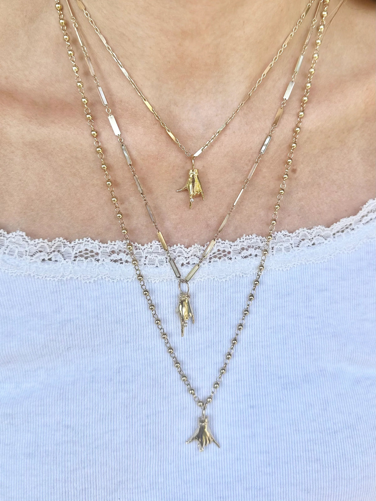 Mother of Pearl Inlaid Chain — Tarot & Talismans