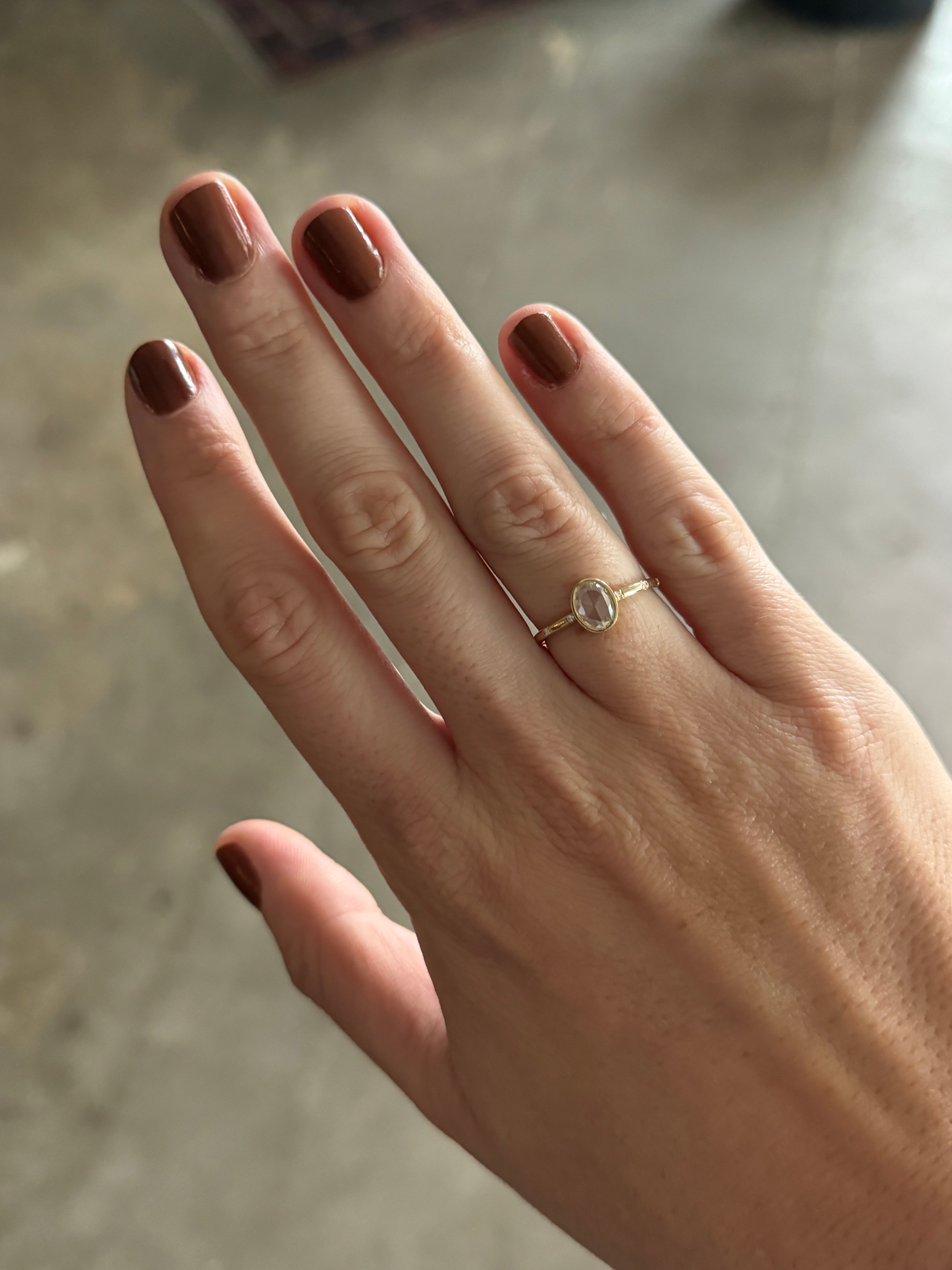 Rose Cut Diamond Spark Ring — Commitment, Curated