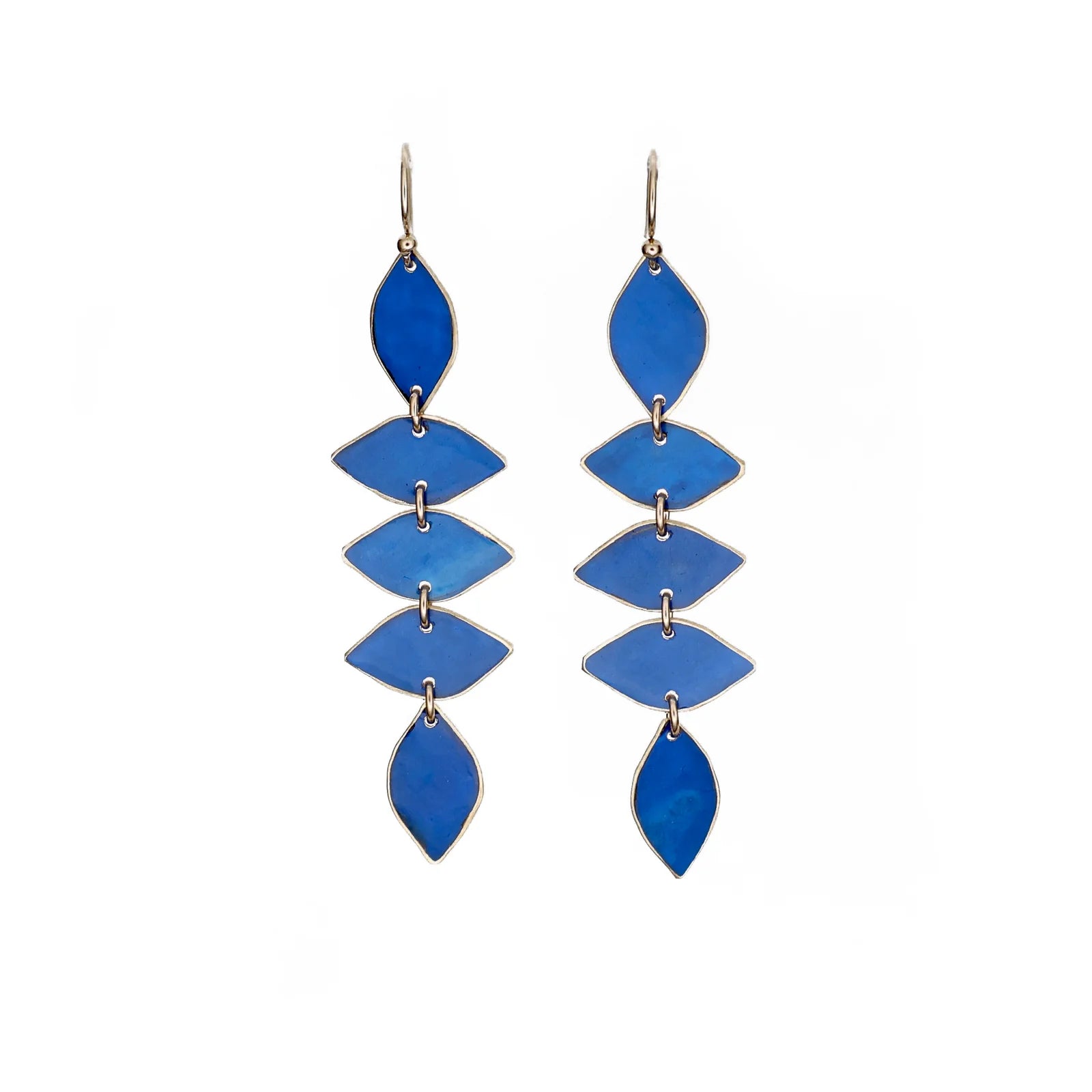 Ivy Short Earrings - Lapis