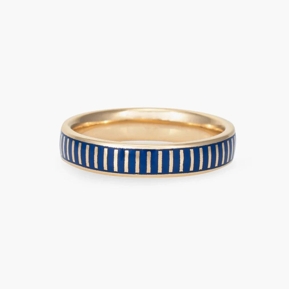 Striped Enamel Ring