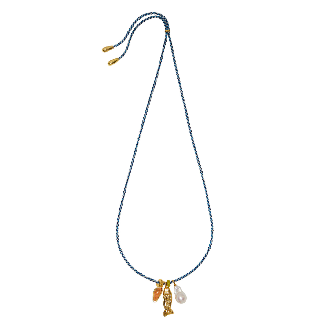 Minnow Necklace in Ultramarine