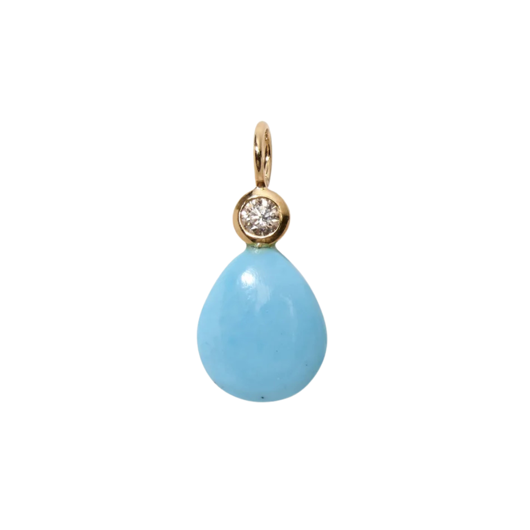 Diamond + Turquoise Charm — Charm + Chain Trunk Show
