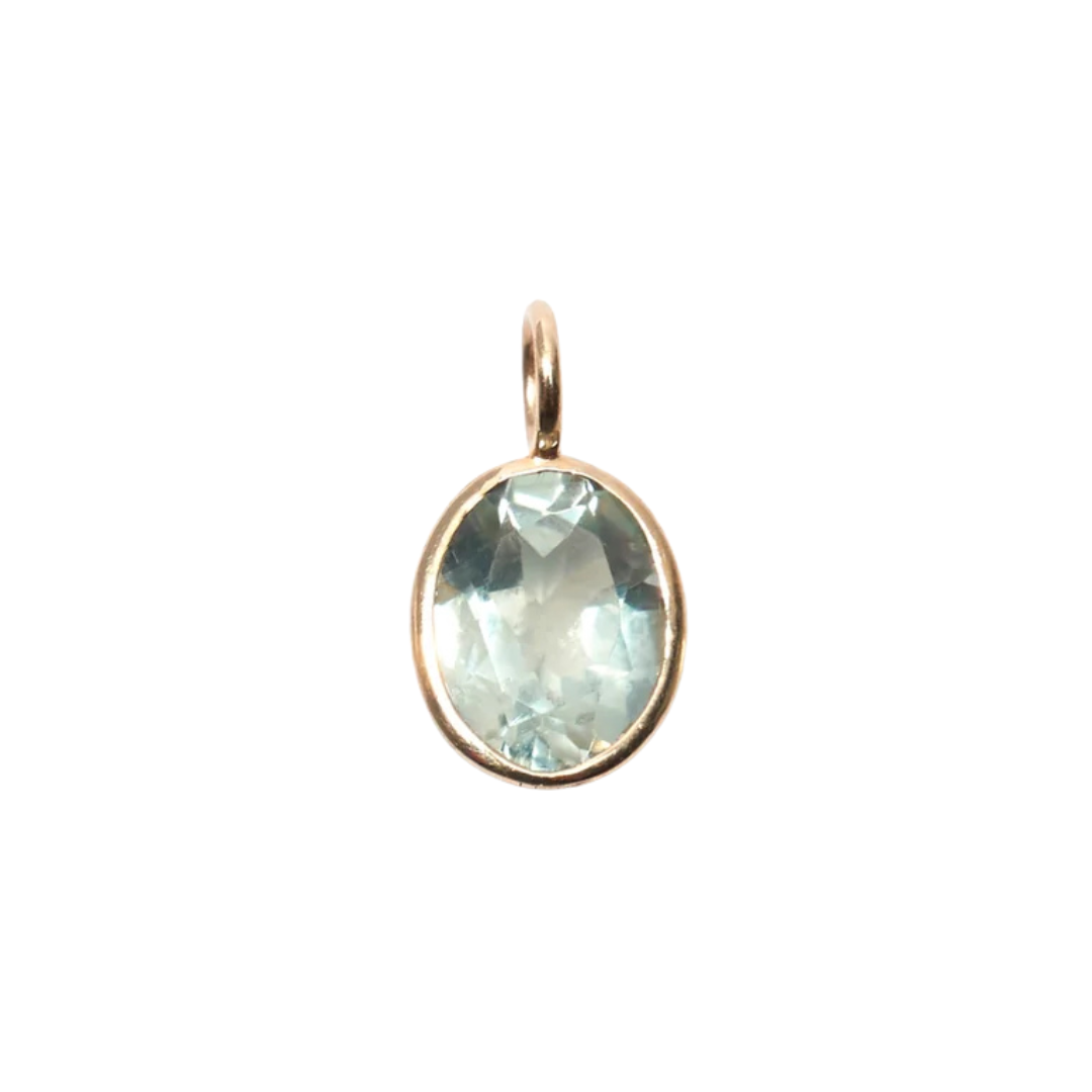 Singular Oval Charm - Green Amethyst — Charm + Chain Trunk Show