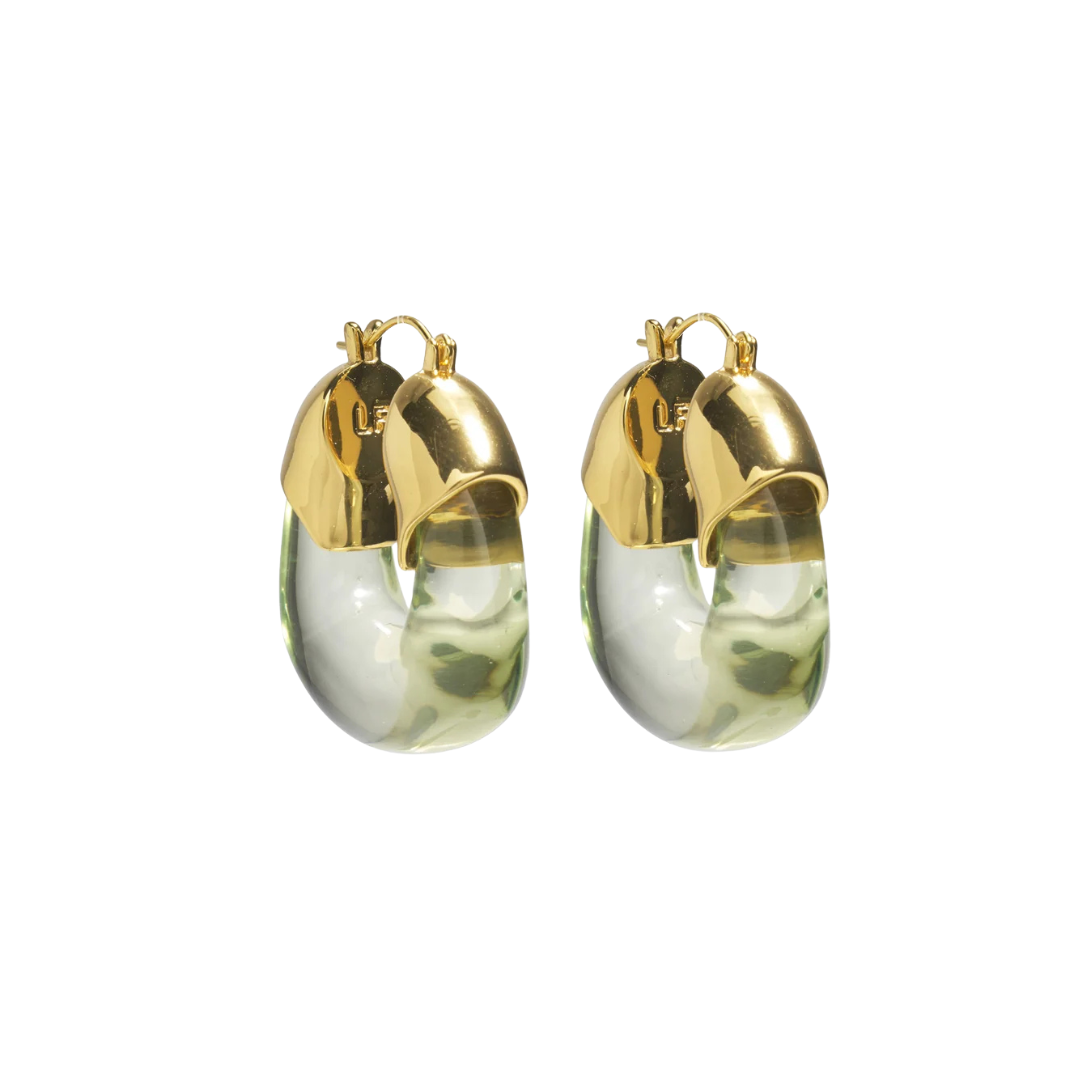 Organic Hoops - Lime — Lizzie Fortunato Demi-Fine Trunk Show