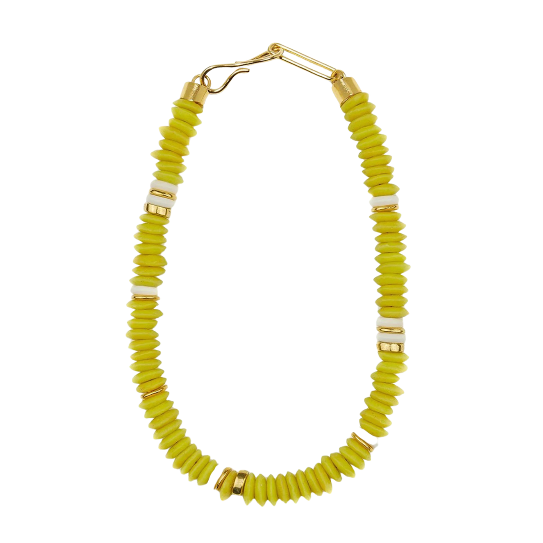 Laguna Necklace - Electric Neon Yellow — Lizzie Fortunato Demi-Fine Trunk Show
