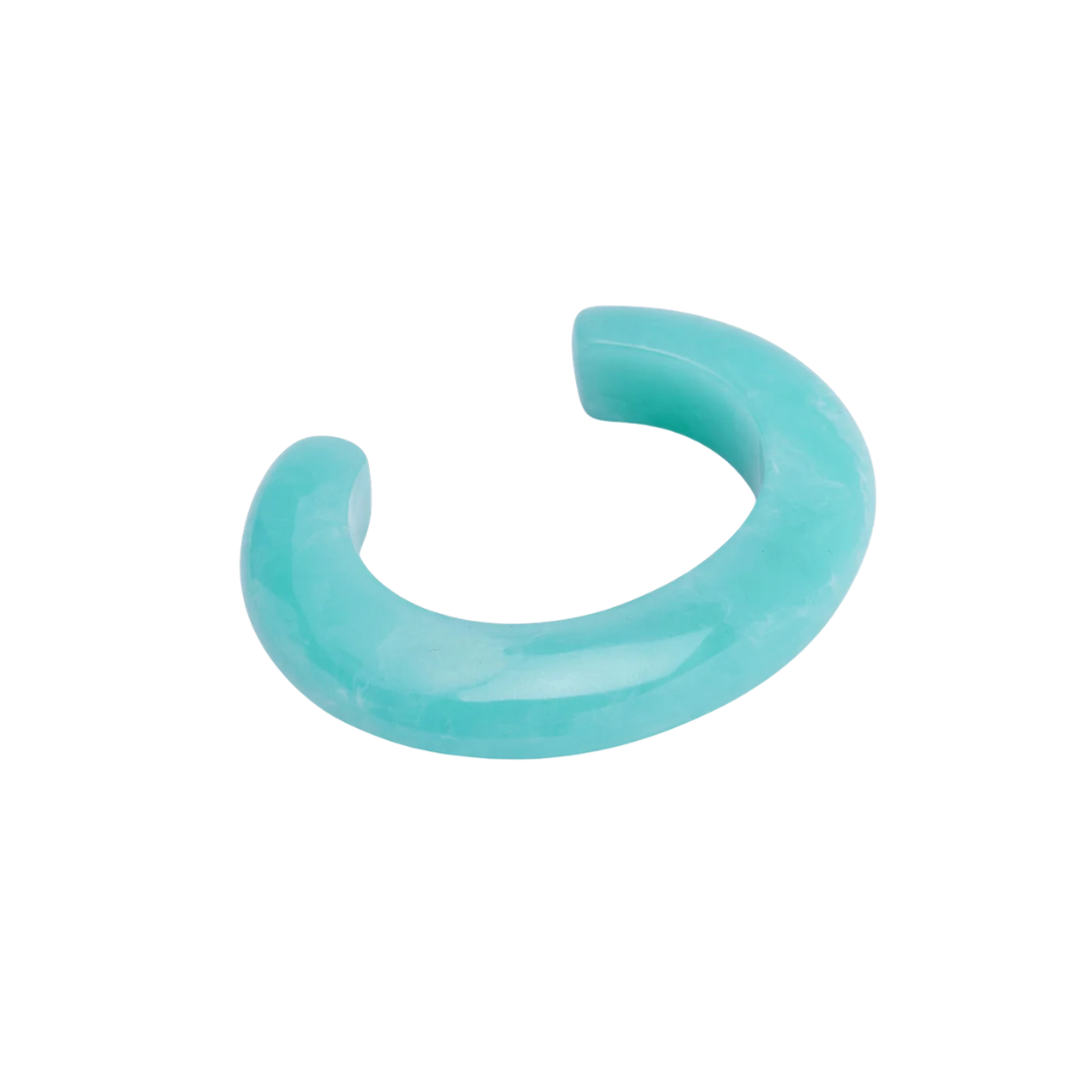 Ridge Cuff - Marbled Aquamarine — Lizzie Fortunato Demi-Fine Trunk Show