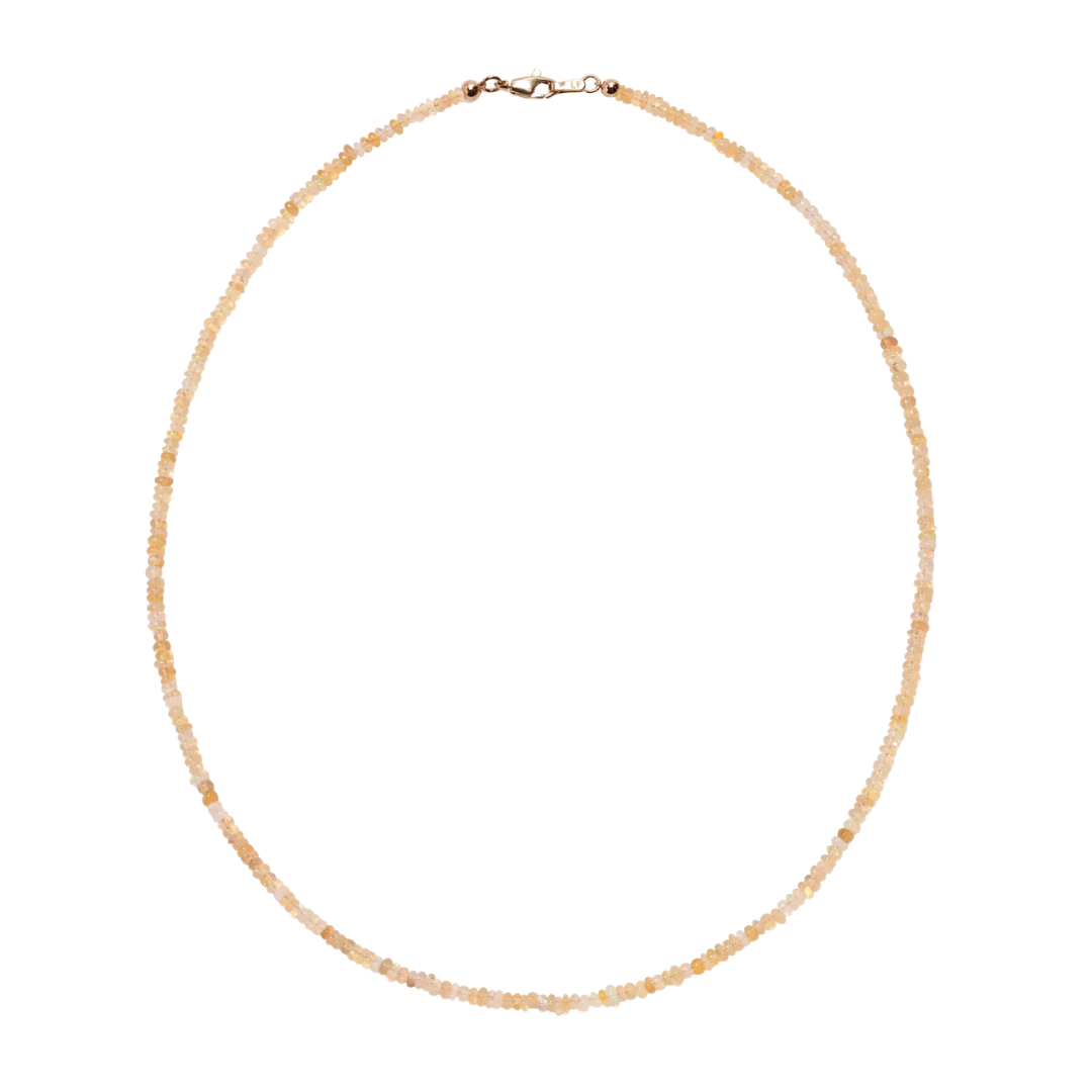 Tiny Beaded Opal Necklace — Charm + Chain Trunk Show