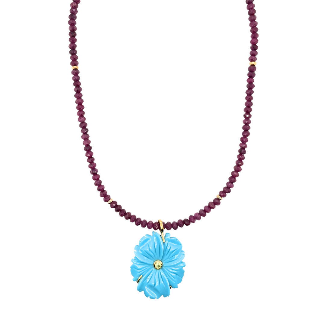 New Bloom Necklace - Cerulean — Lizzie Fortunato Demi-Fine Trunk Show