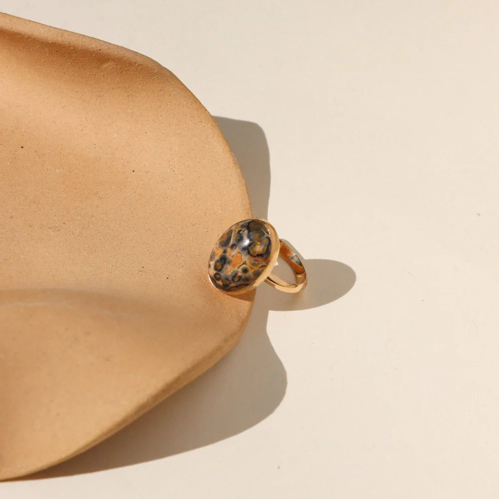 Leopard Jasper Ring