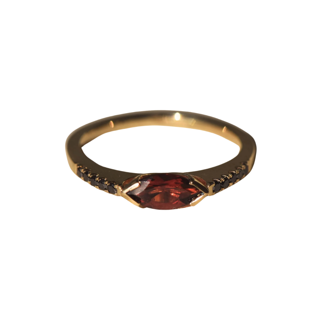Mini Minna Ring - Garnet — Lindsay Lewis Trunk Show