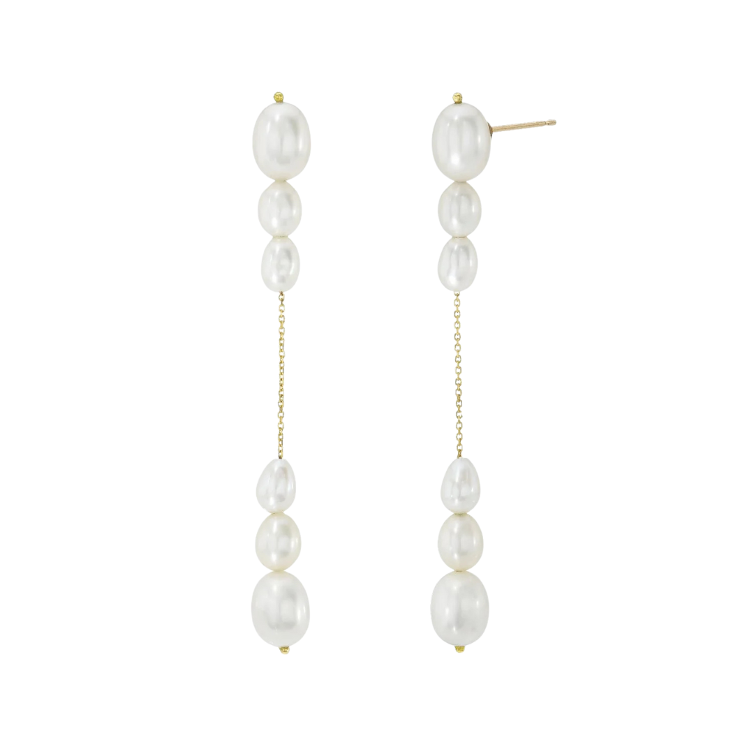 Lucia Graduated Pearl Earrings