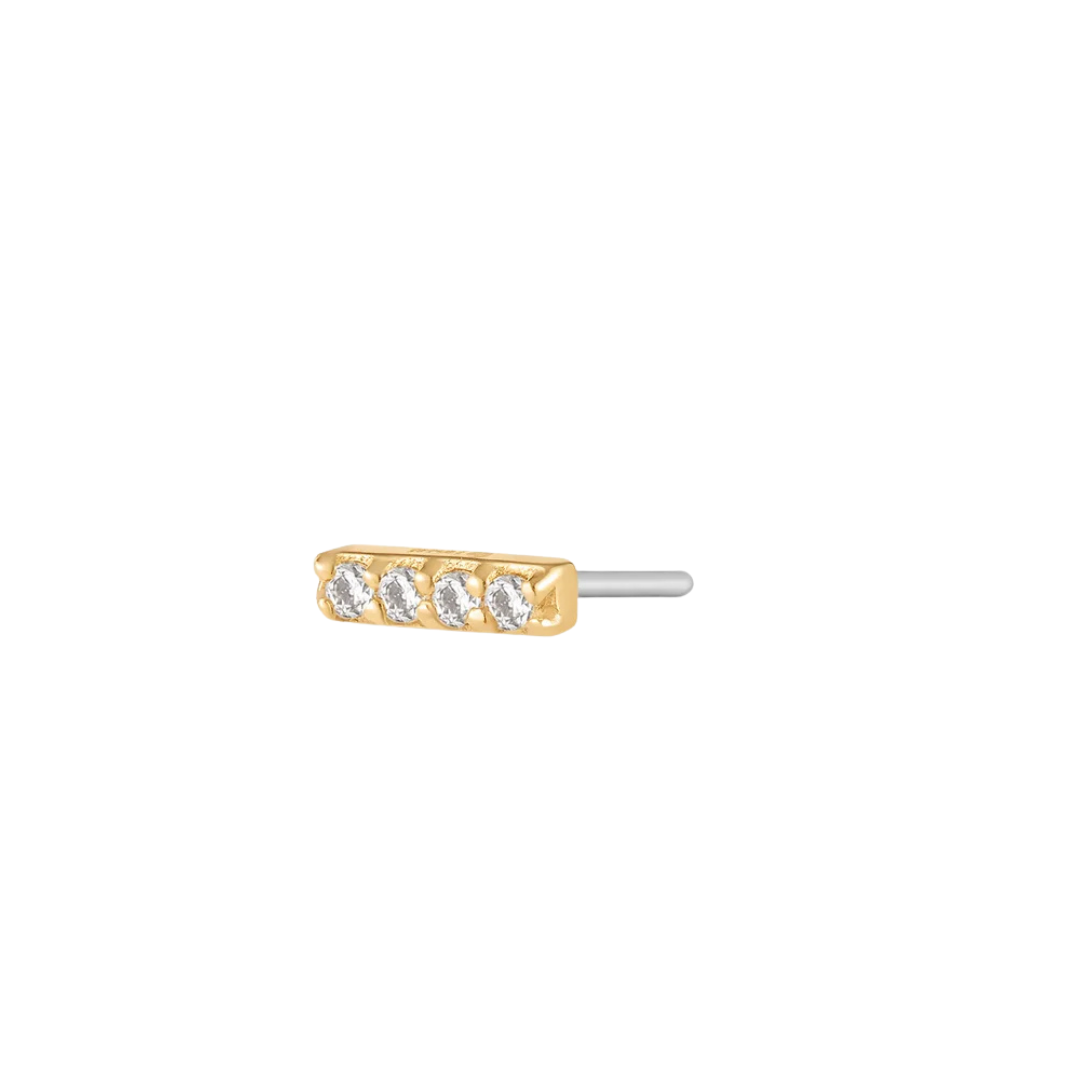 MADISON Diamond Bar Piercing Stud