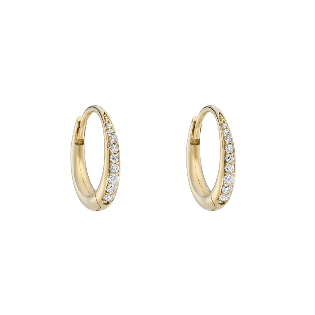 Diamond Dodu Chunky Round Hoops