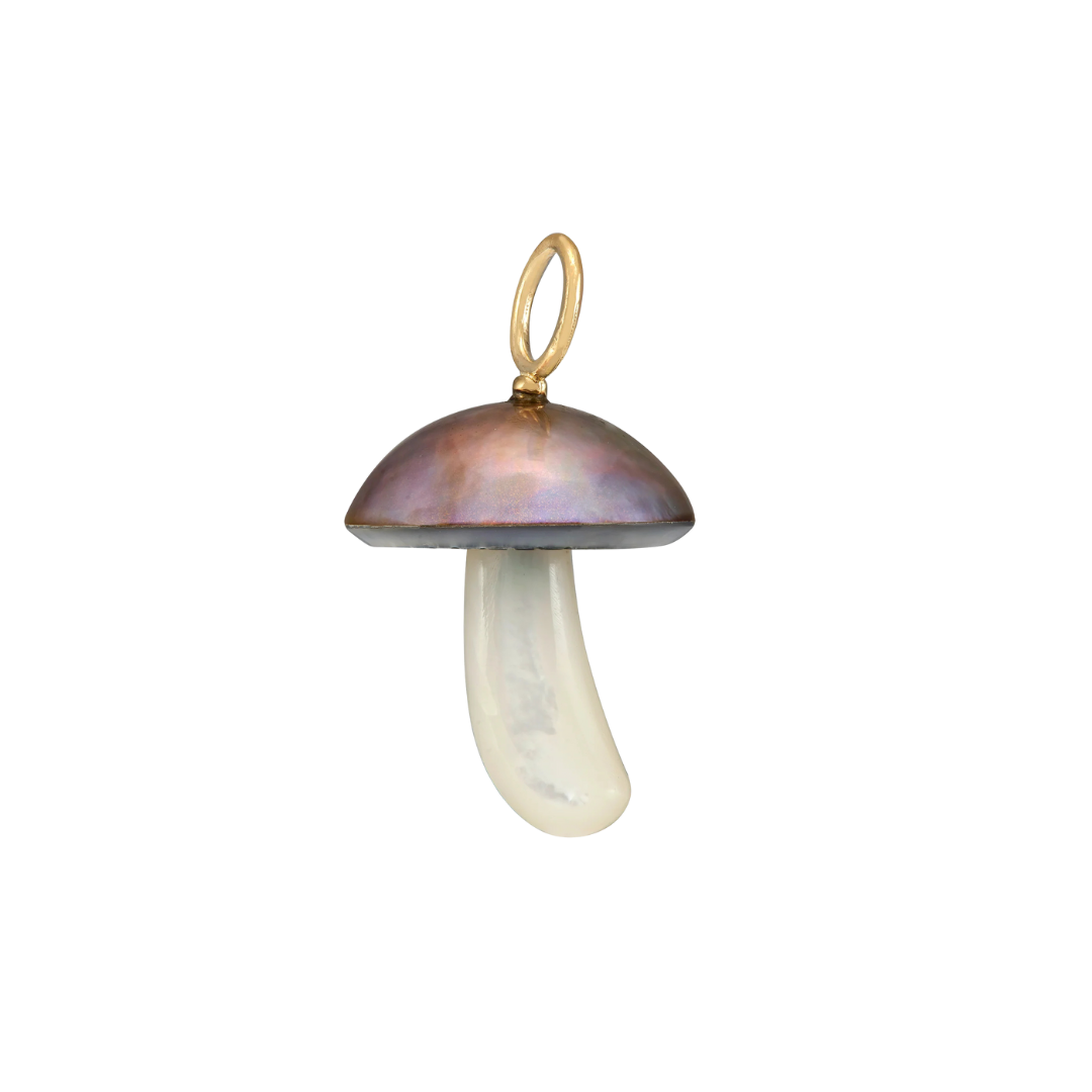 Iridescent Copper Mabe Pearl Mushroom — Maura Green Trunk Show
