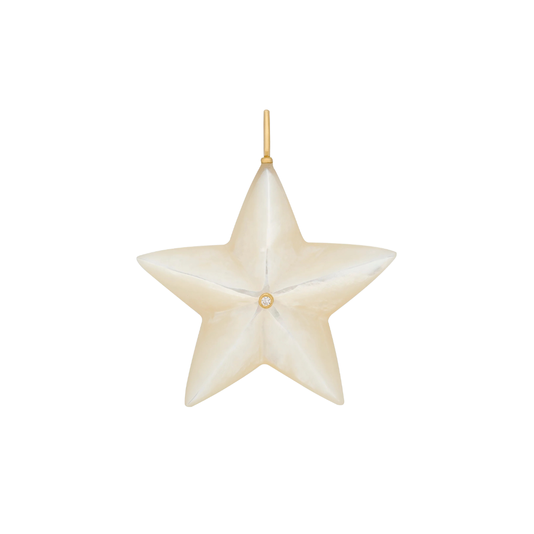 Large Mother of Pearl and Diamond Star — Maura Green Trunk Show