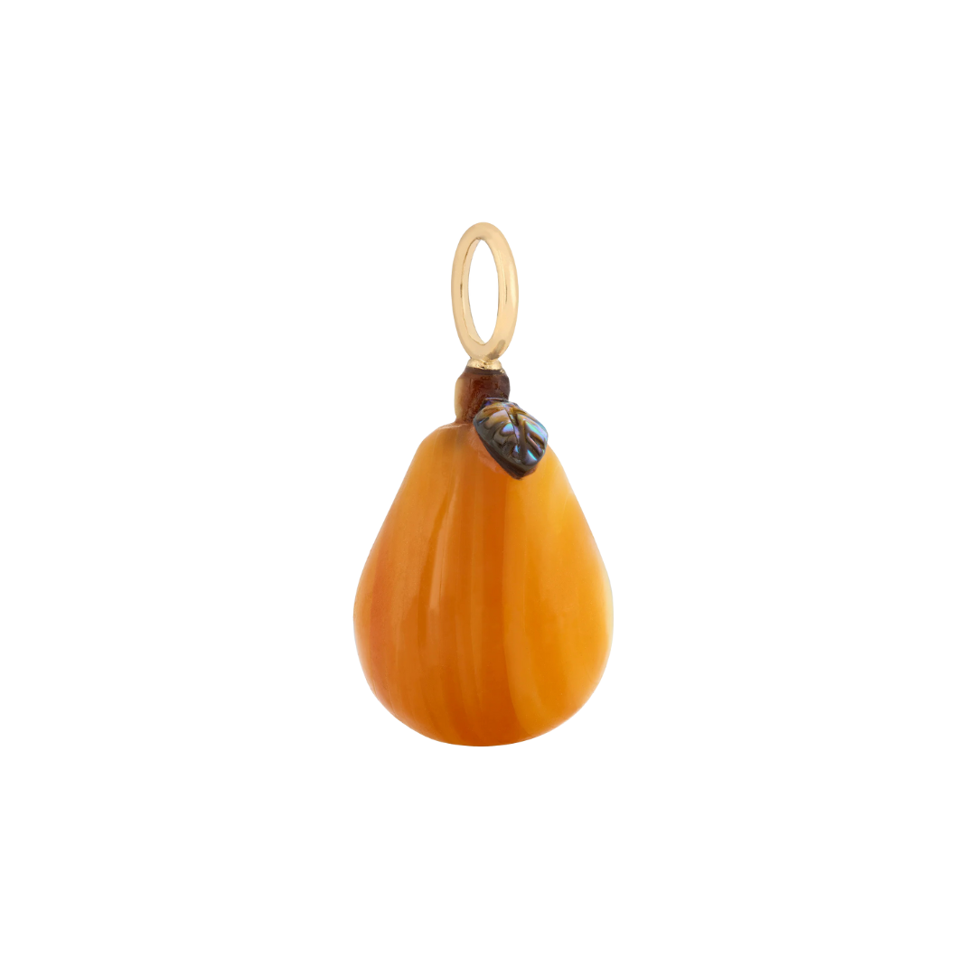 Golden Pear Charm — Maura Green Trunk Show