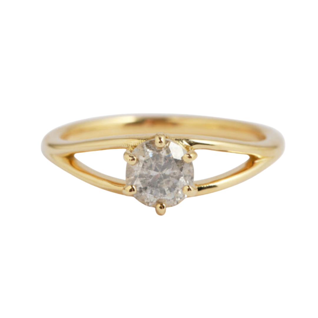Grey Diamond Eye Ring — Commitment, Curated