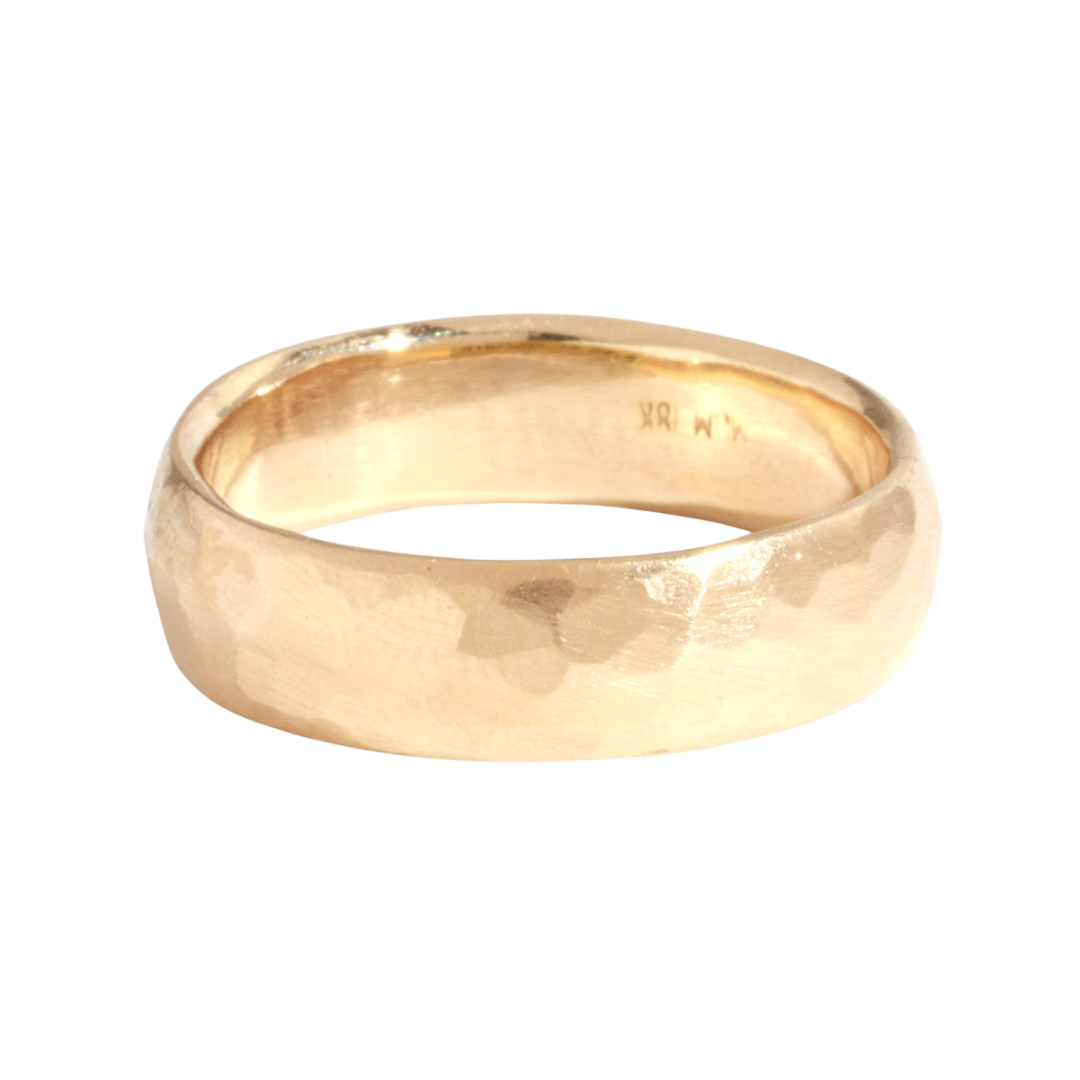 6mm Hammered Dome Solid Band — Commitment, Curated