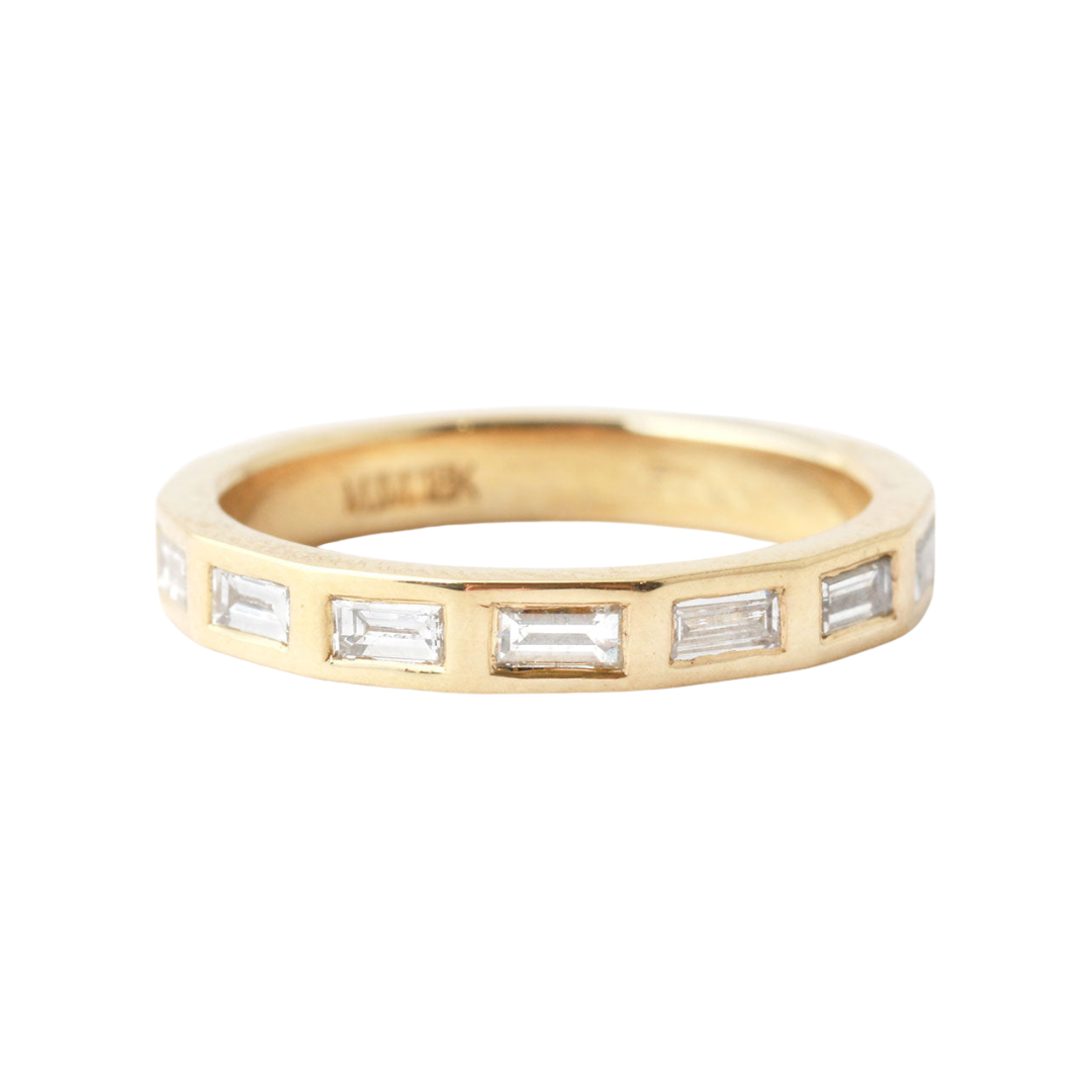 White Diamond Baguette Band — Commitment, Curated