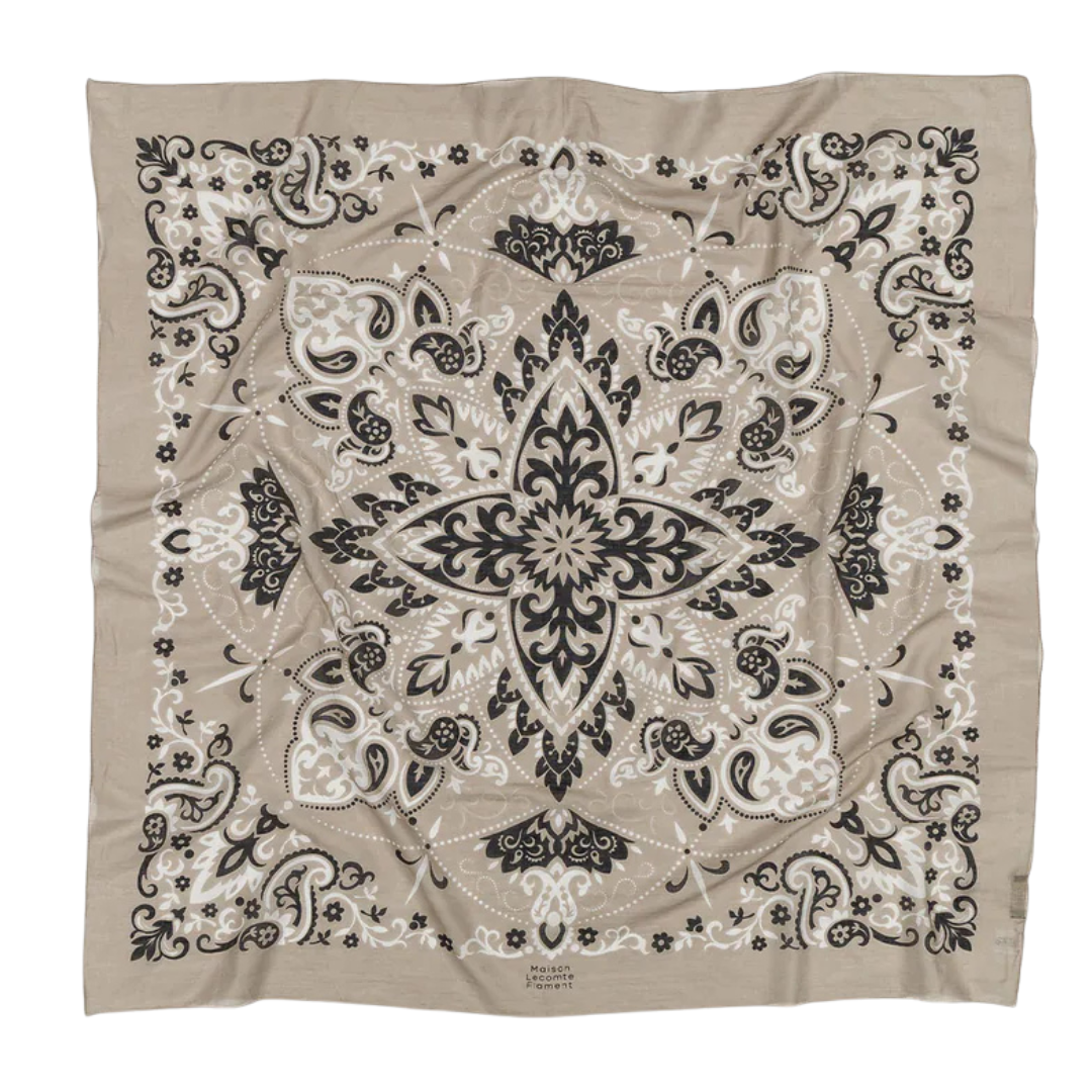 Taupe Bandana Scarf