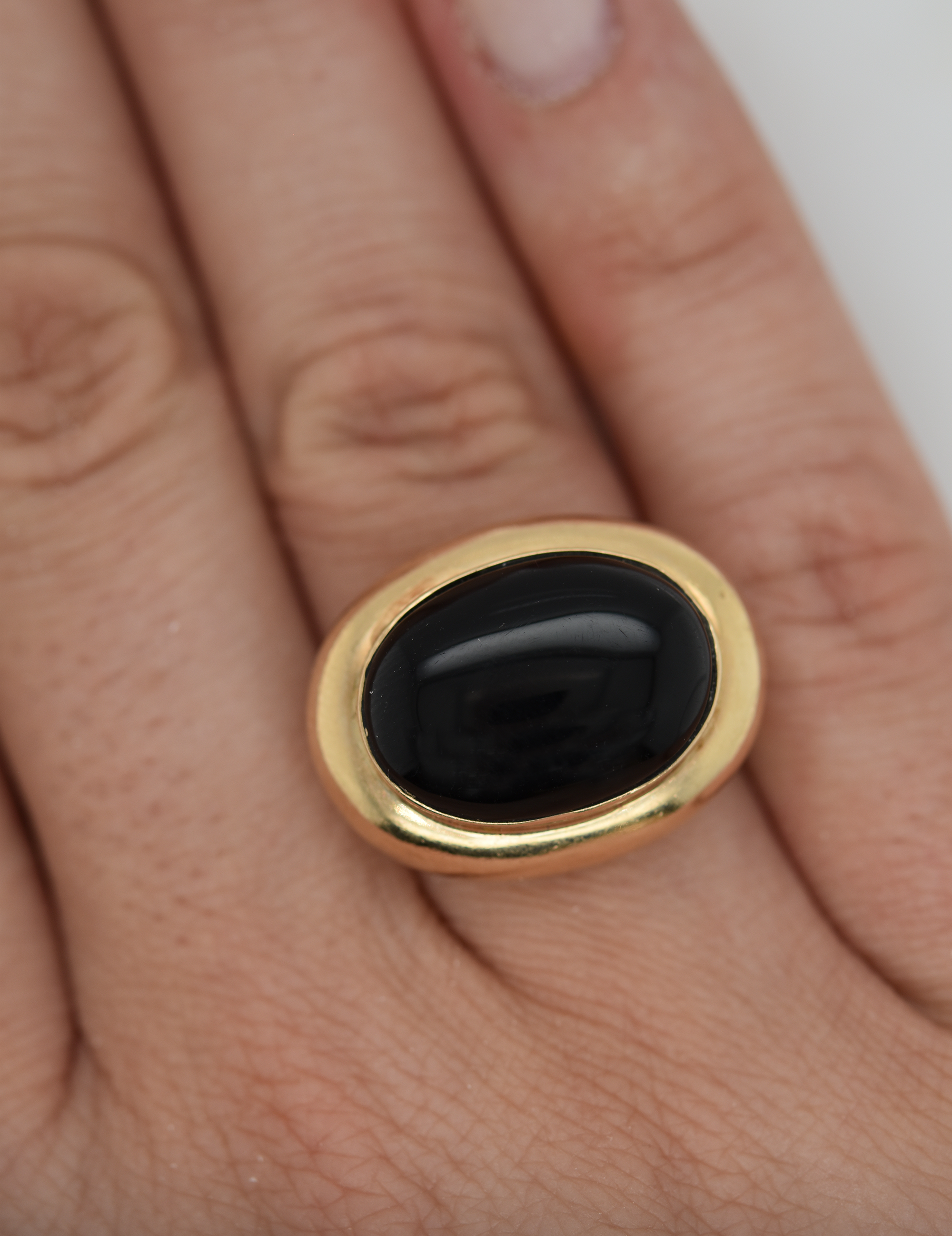 Black Onyx Dome Cocktail Ring