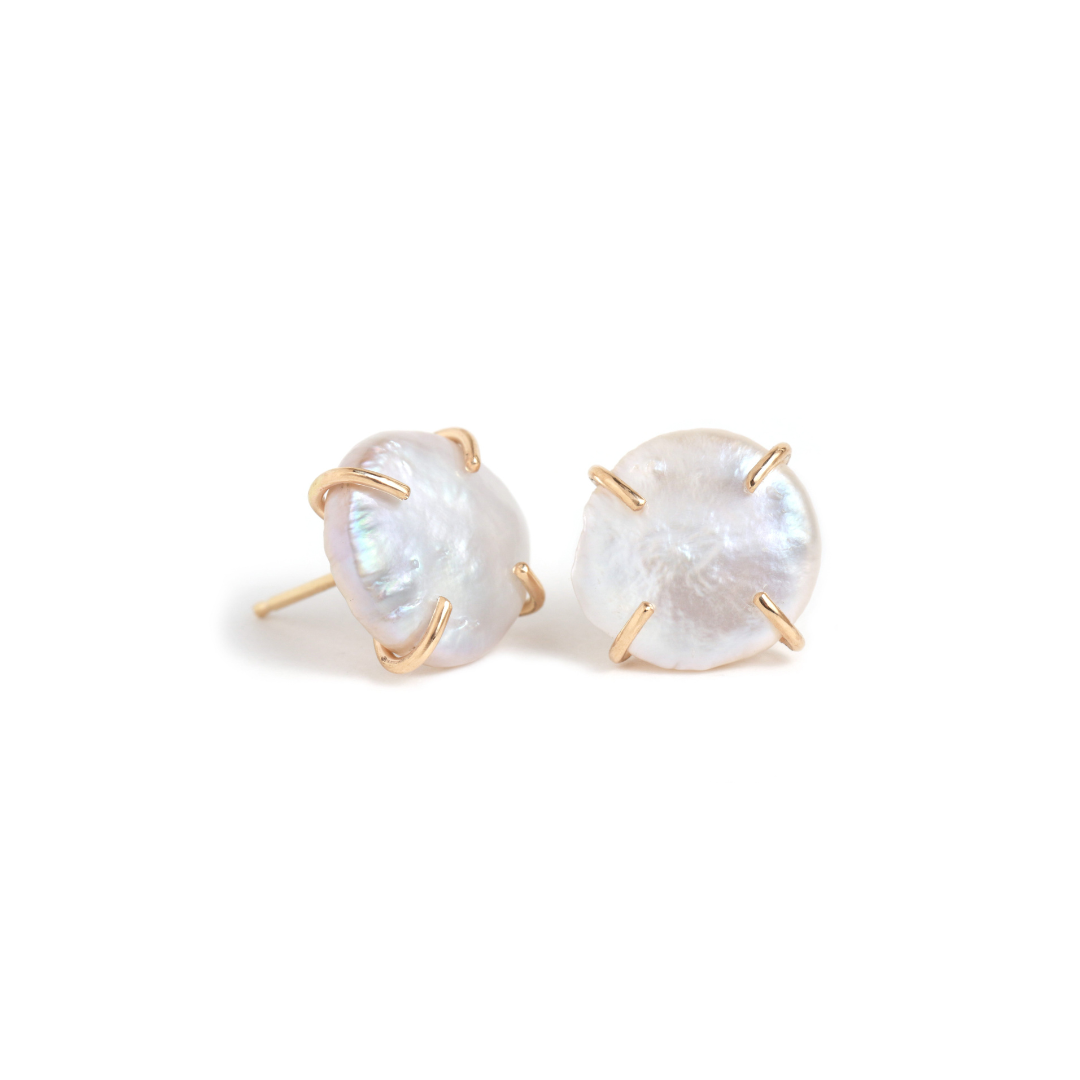 American Pearl Stud Earrings - Melissa Joy Manning Residency