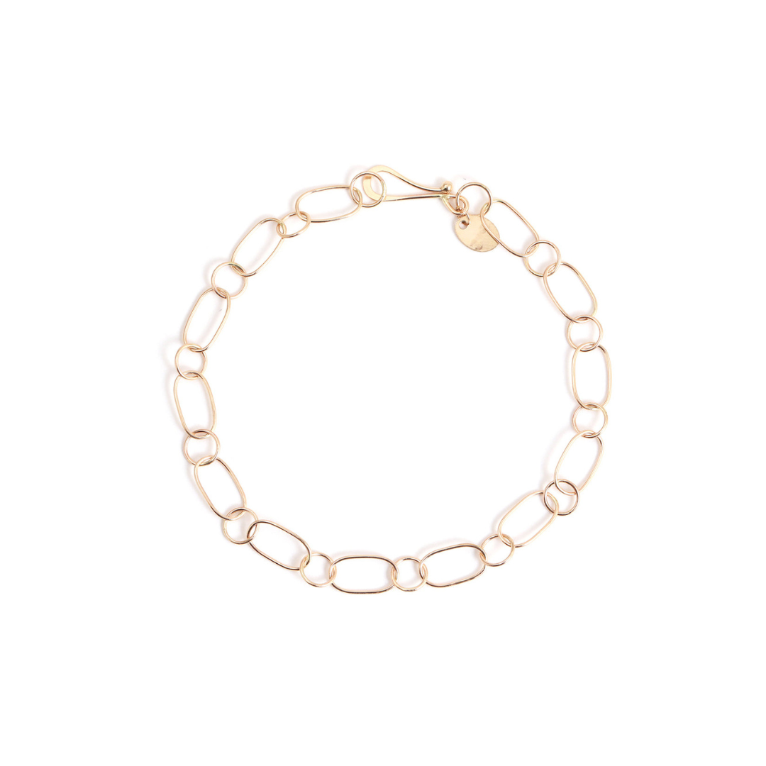 Oval and Round Chain Bracelet - Melissa Joy Manning Residency