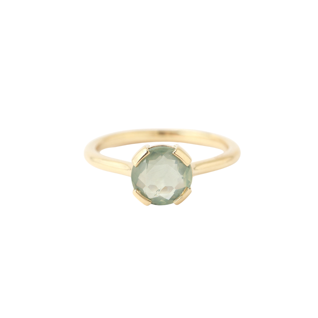 Pale Green Eye Sapphire Ring - Melissa Joy Manning Residency