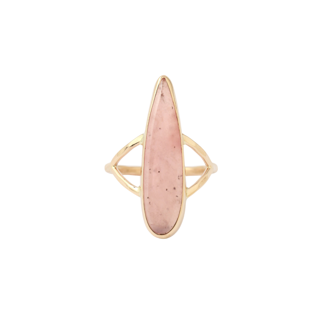 Hydrogrossular Garnet Pillar Ring- Melissa Joy Manning Residency