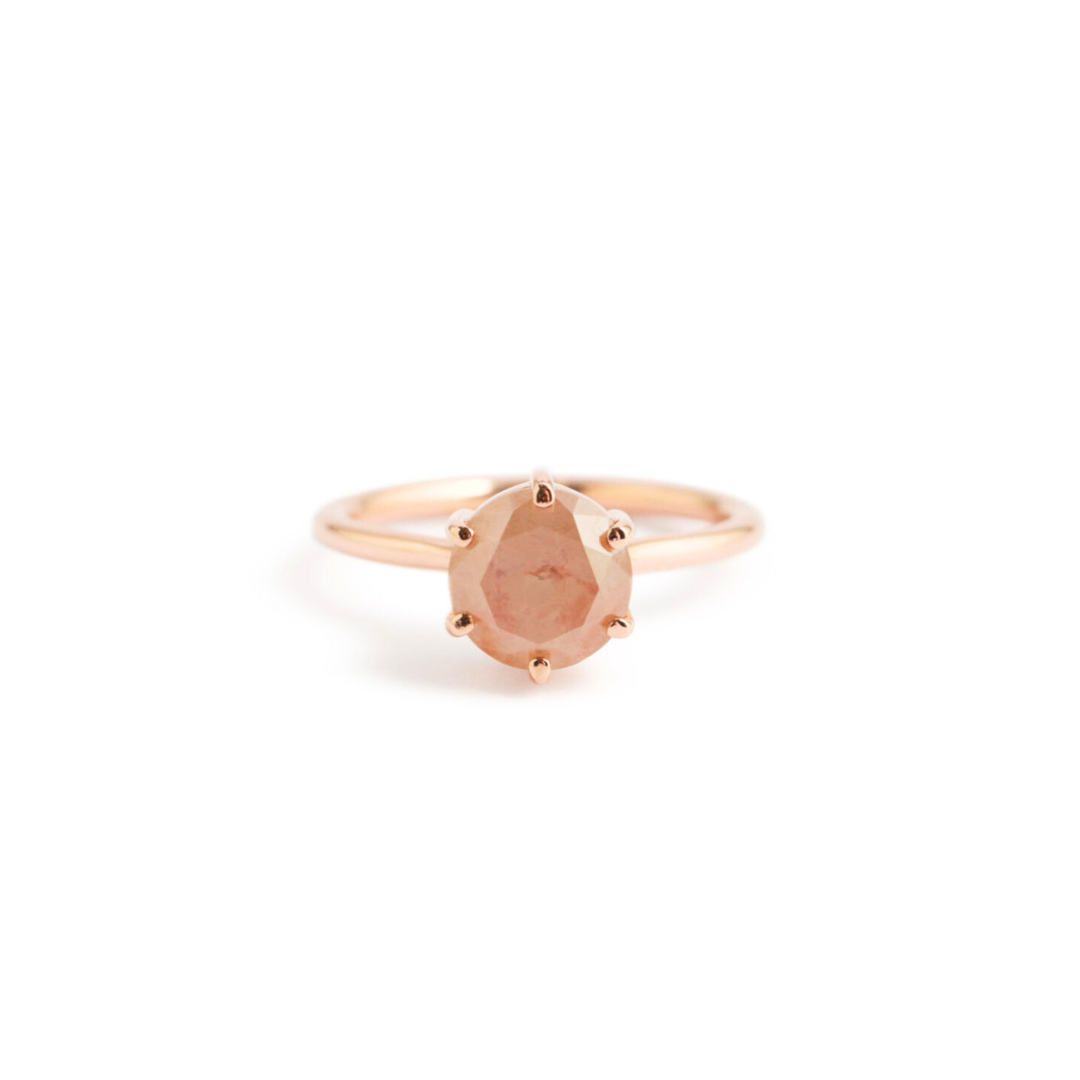 Natural Pink Diamond Ring - Melissa Joy Manning Residency