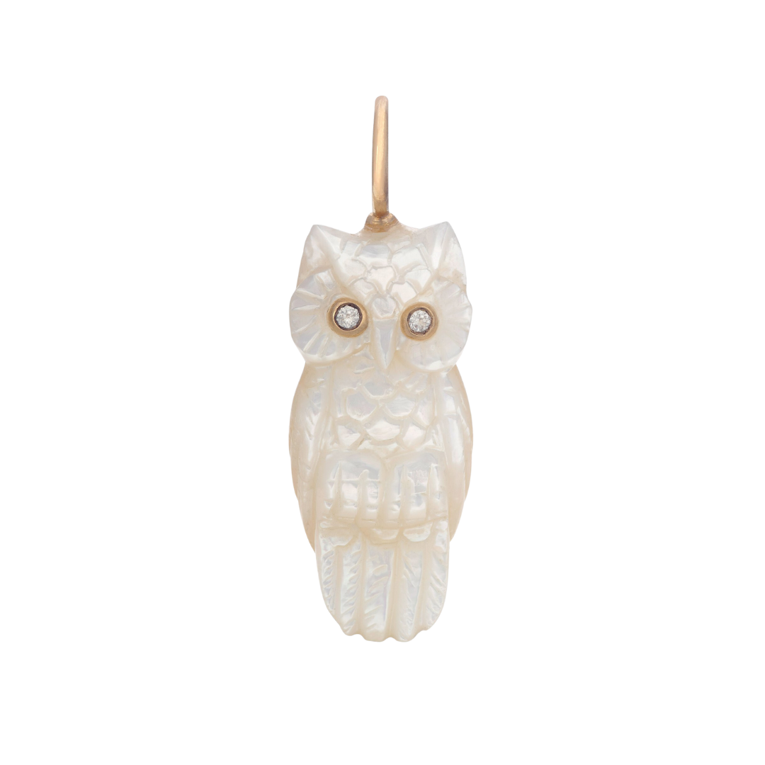 Snowy Owl Charm