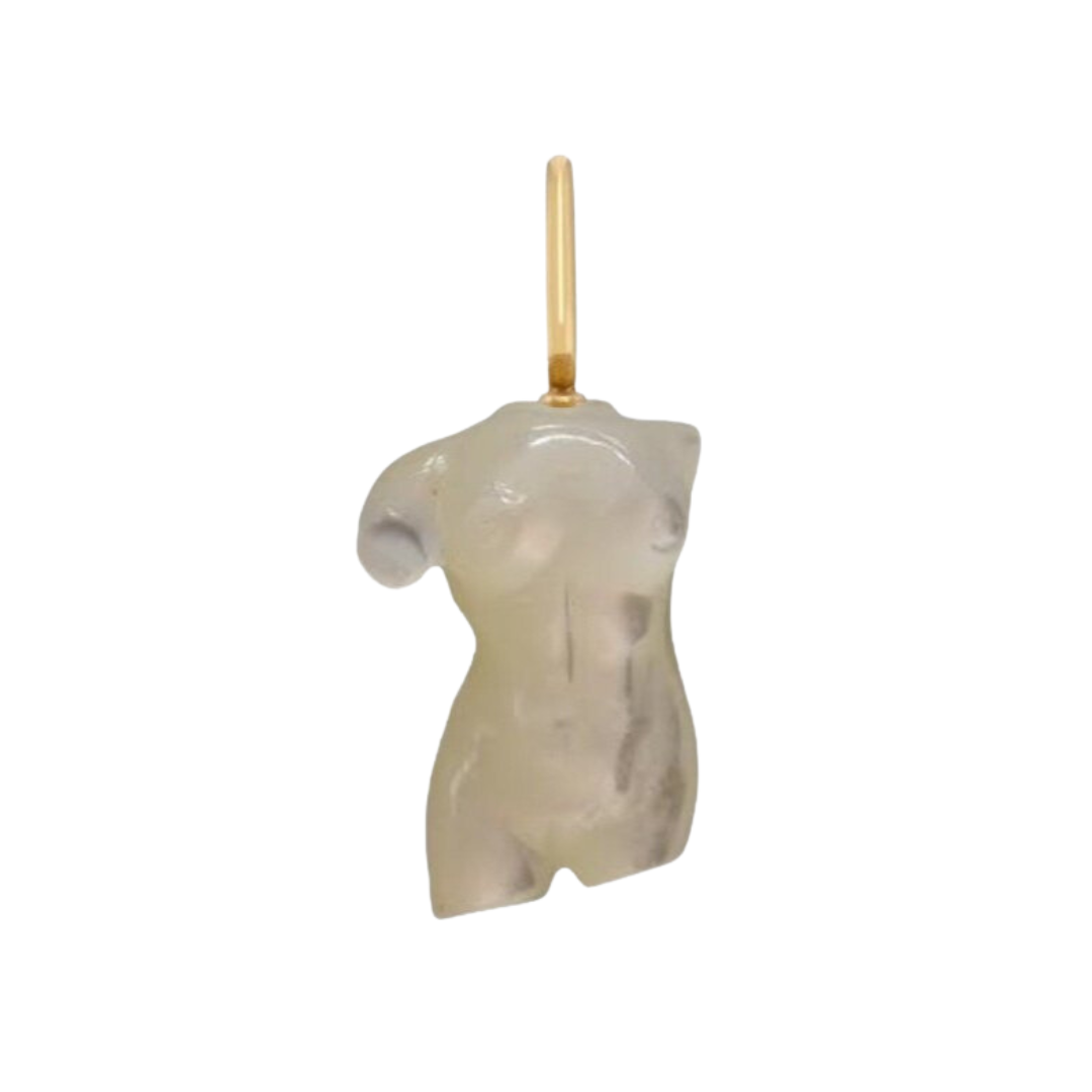Artemis Statuette Charm in White Mother of Pearl — Maura Green Trunk Show