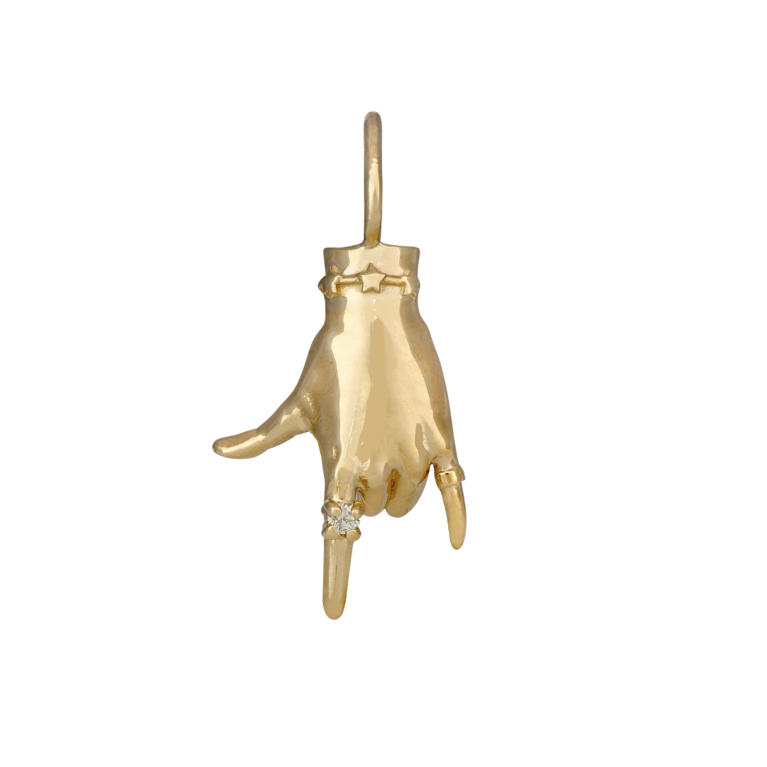 "I Love You" ASL LadyFinger Charm