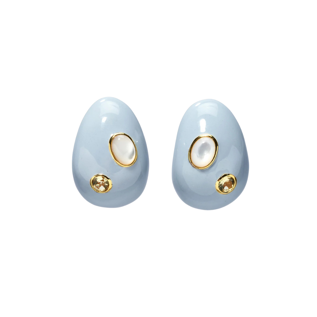 Mini Arp Earrings - Studded Mist