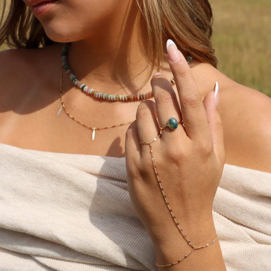Moss Agate Ring