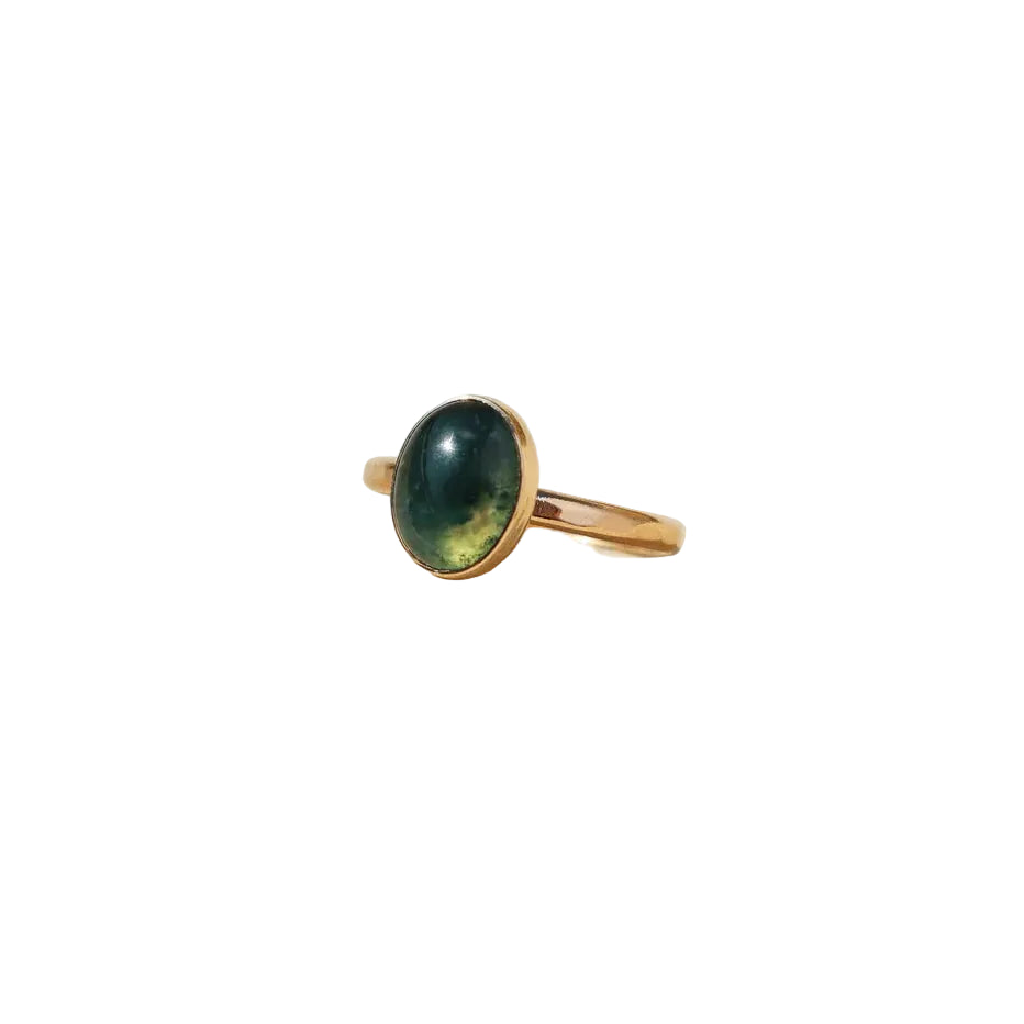 Moss Agate Ring