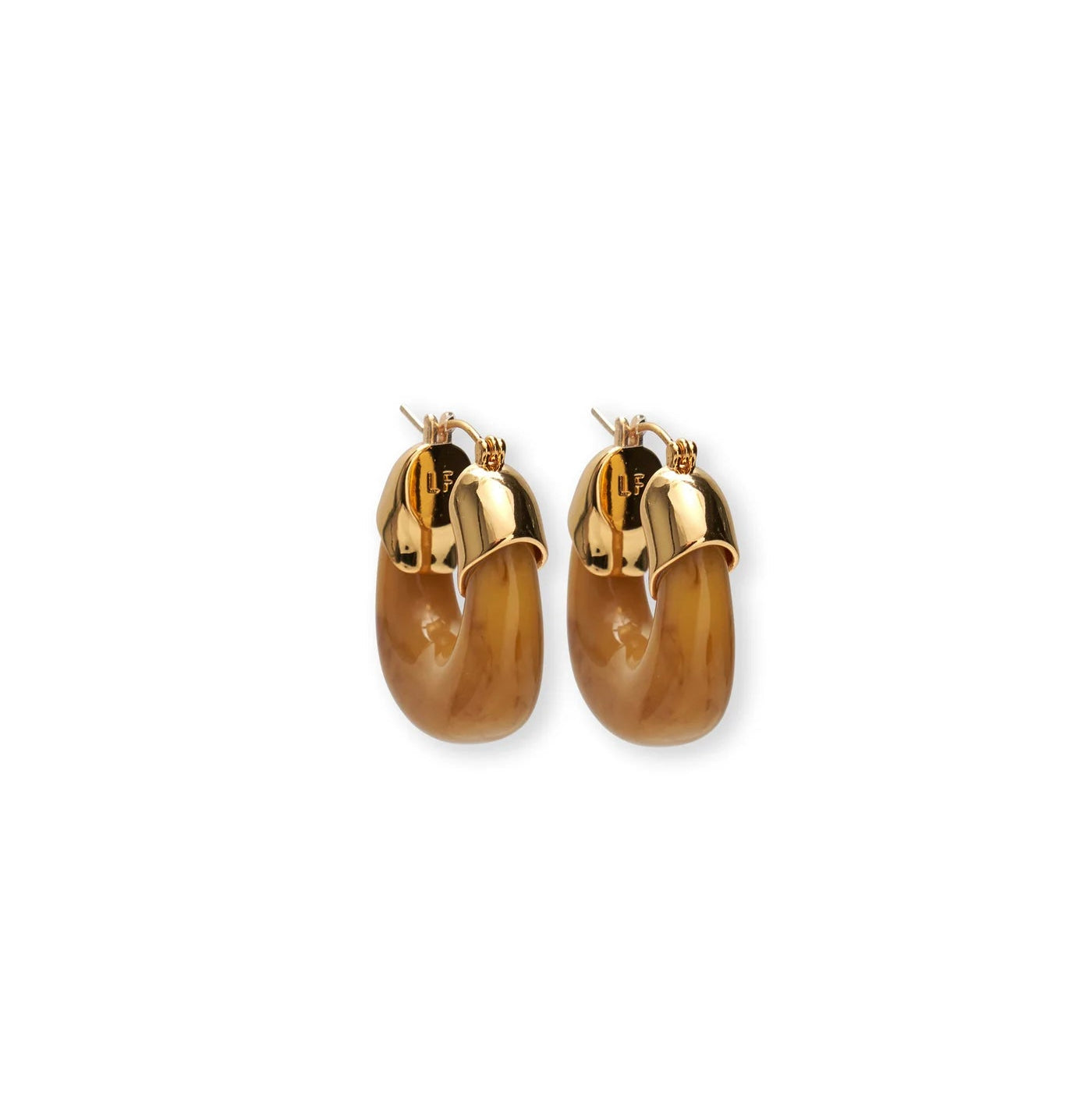 Mini Organic Hoops in Mocha — Lizzie Fortunato Demi-Fine Trunk Show