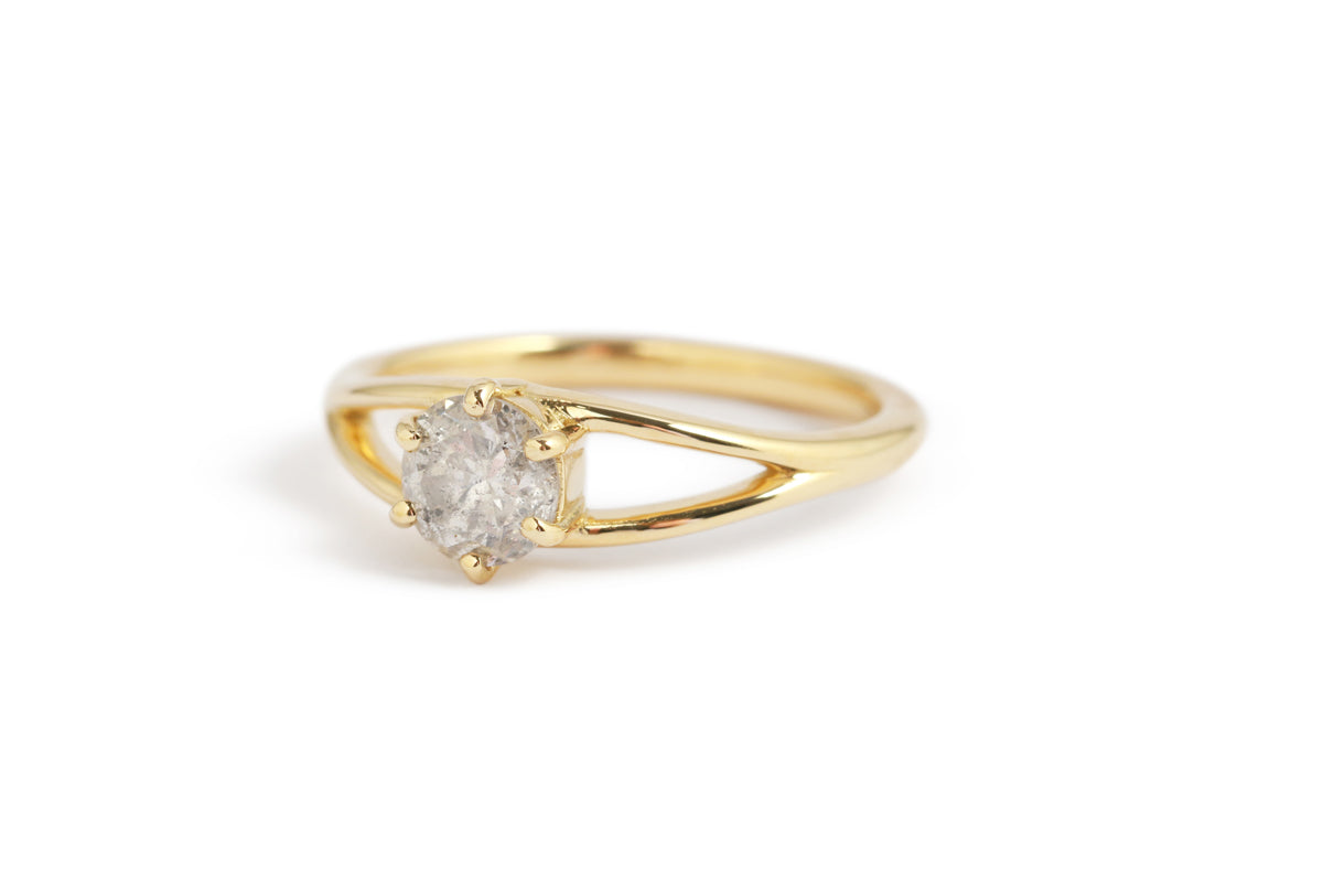 Grey Diamond Eye Ring — Commitment, Curated