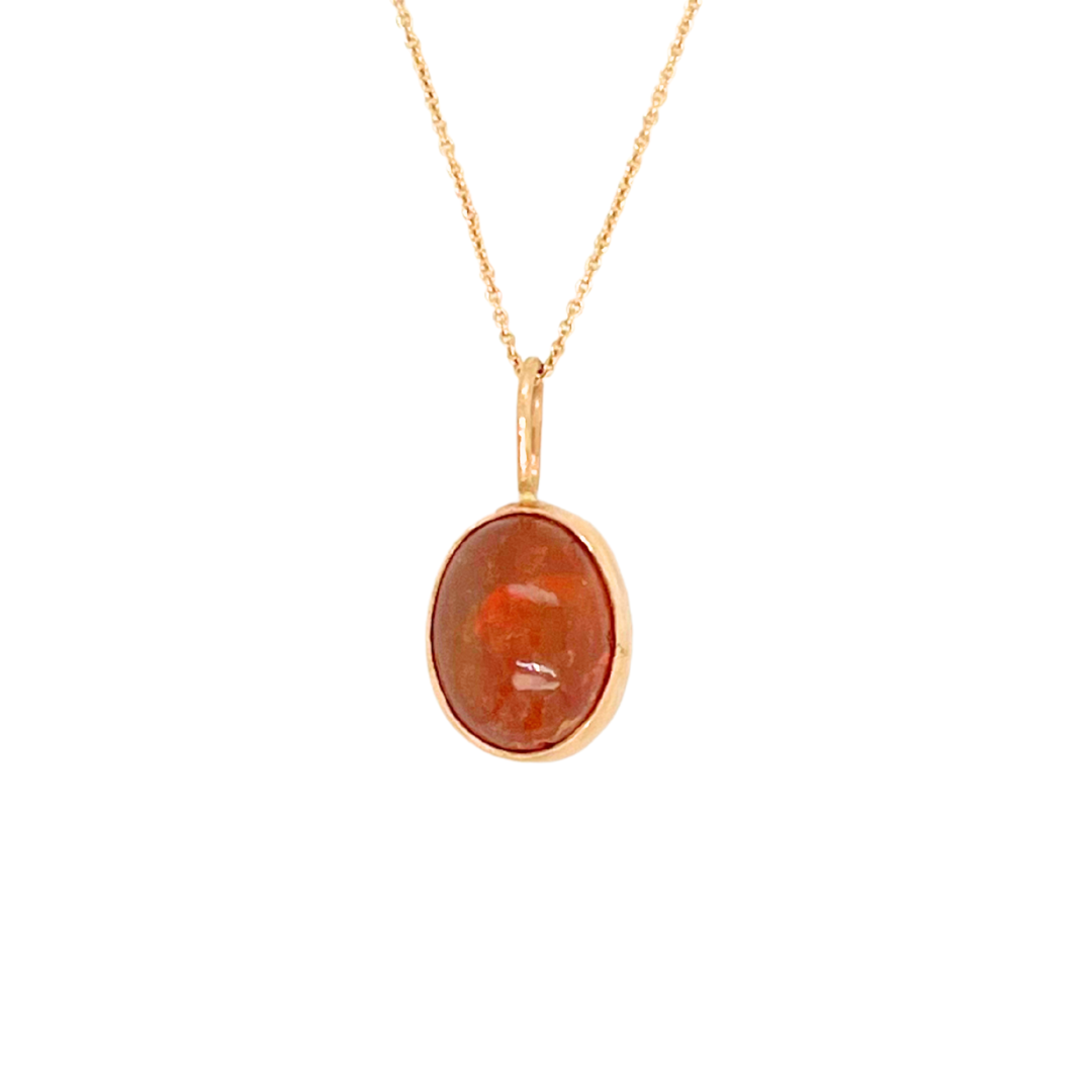Gallery Necklace - Fire Opal