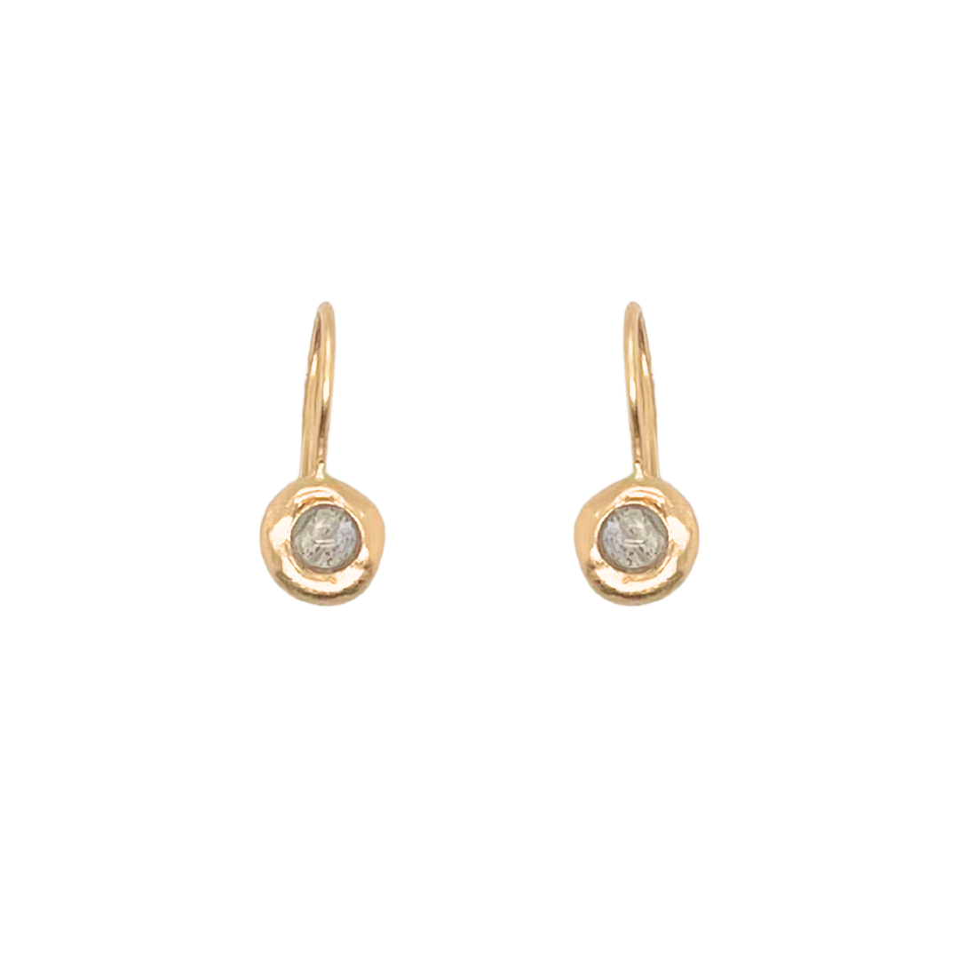 Petite Yui Drop Earrings - Labradorite