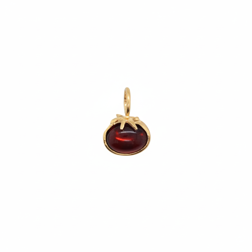 Garnet Tomato Charm