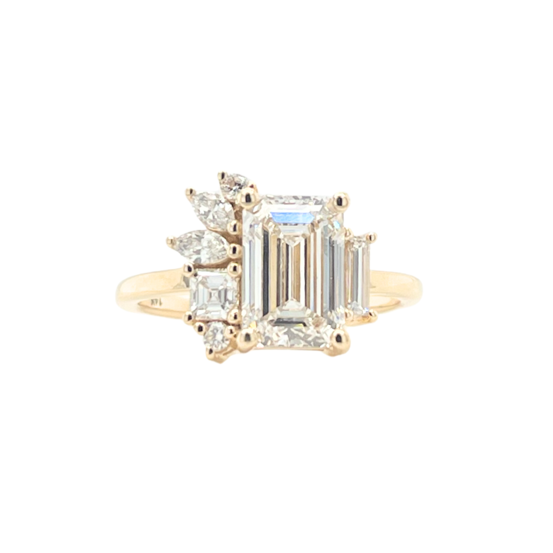 Emerald Cut Diamond Paloma Ring