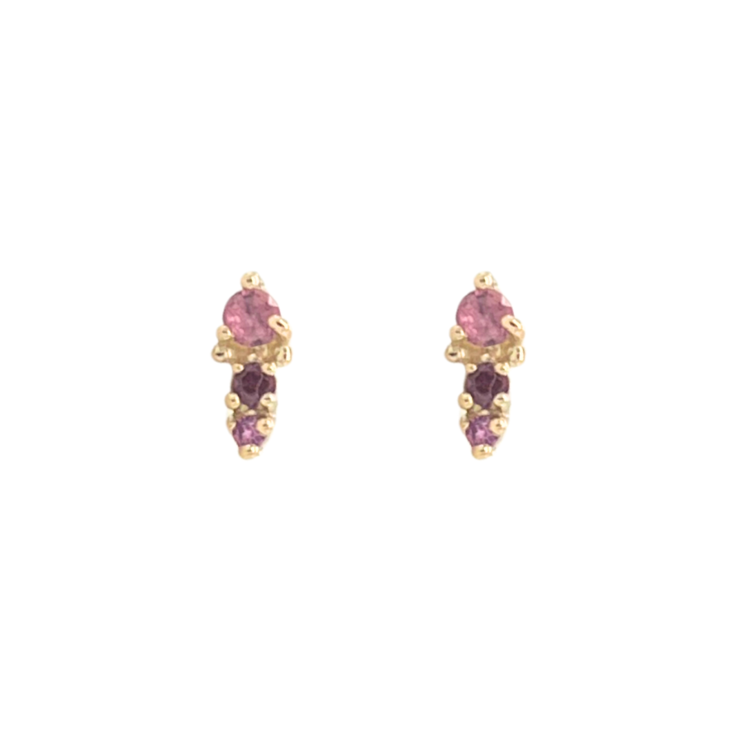 Sabba Studs - Raspberry