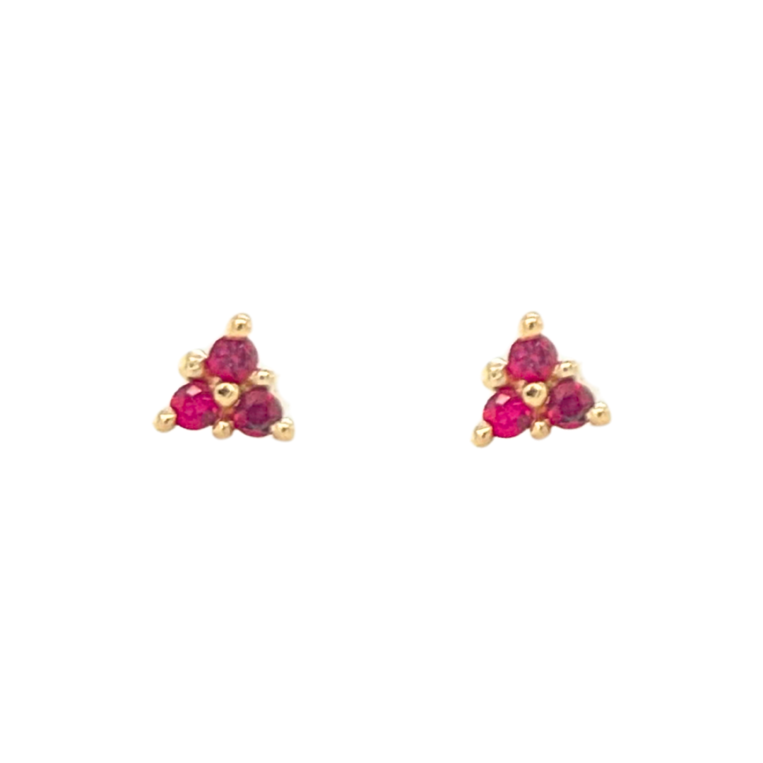 Ditta Studs - Ruby