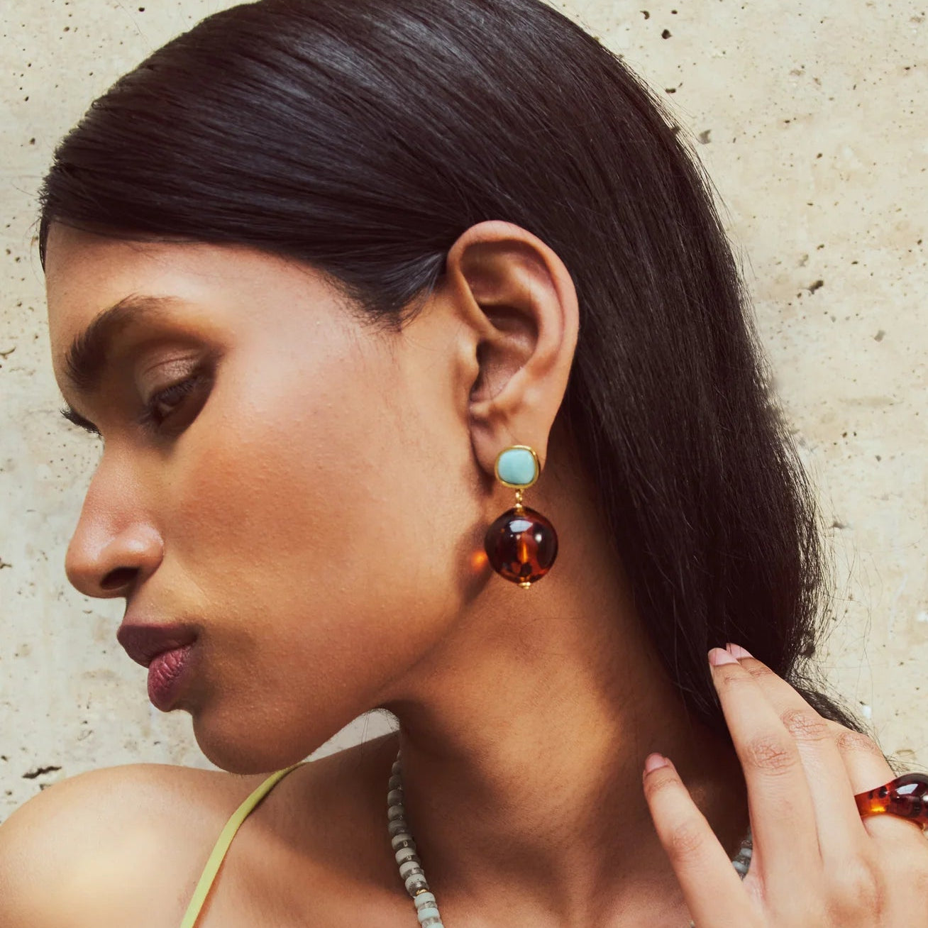 Pia Earrings - Leopard